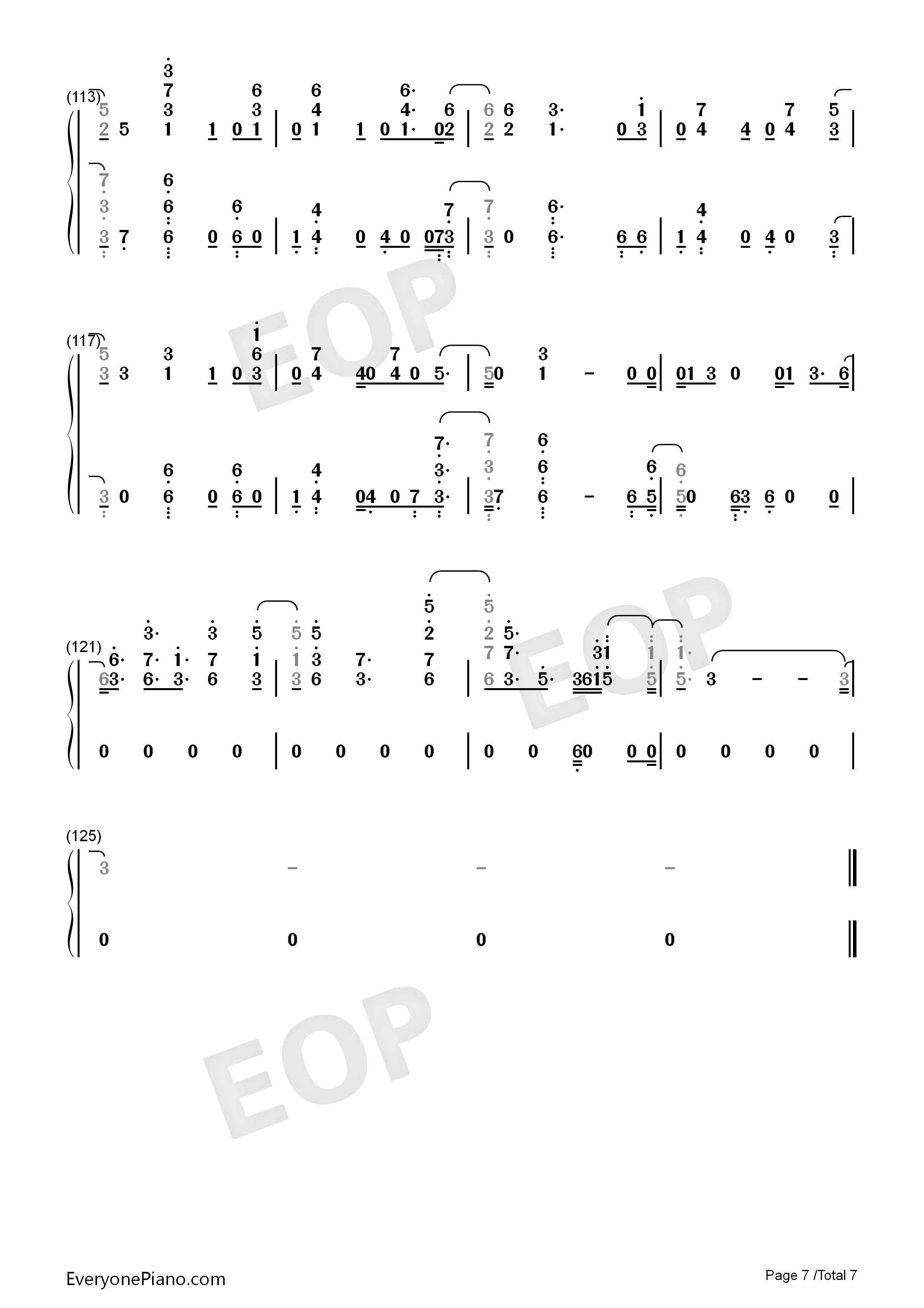 Wanted_You钢琴简谱_Nav_Lil_Uzi_Vert演唱