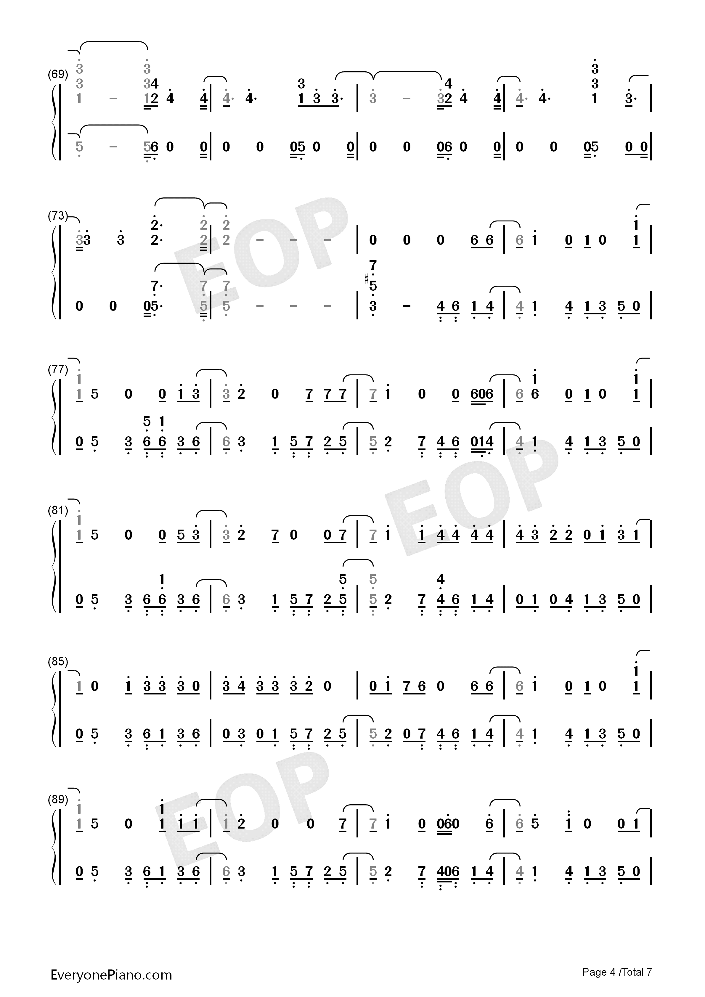 Too_Much_To_Ask钢琴简谱_Niall_Horan演唱