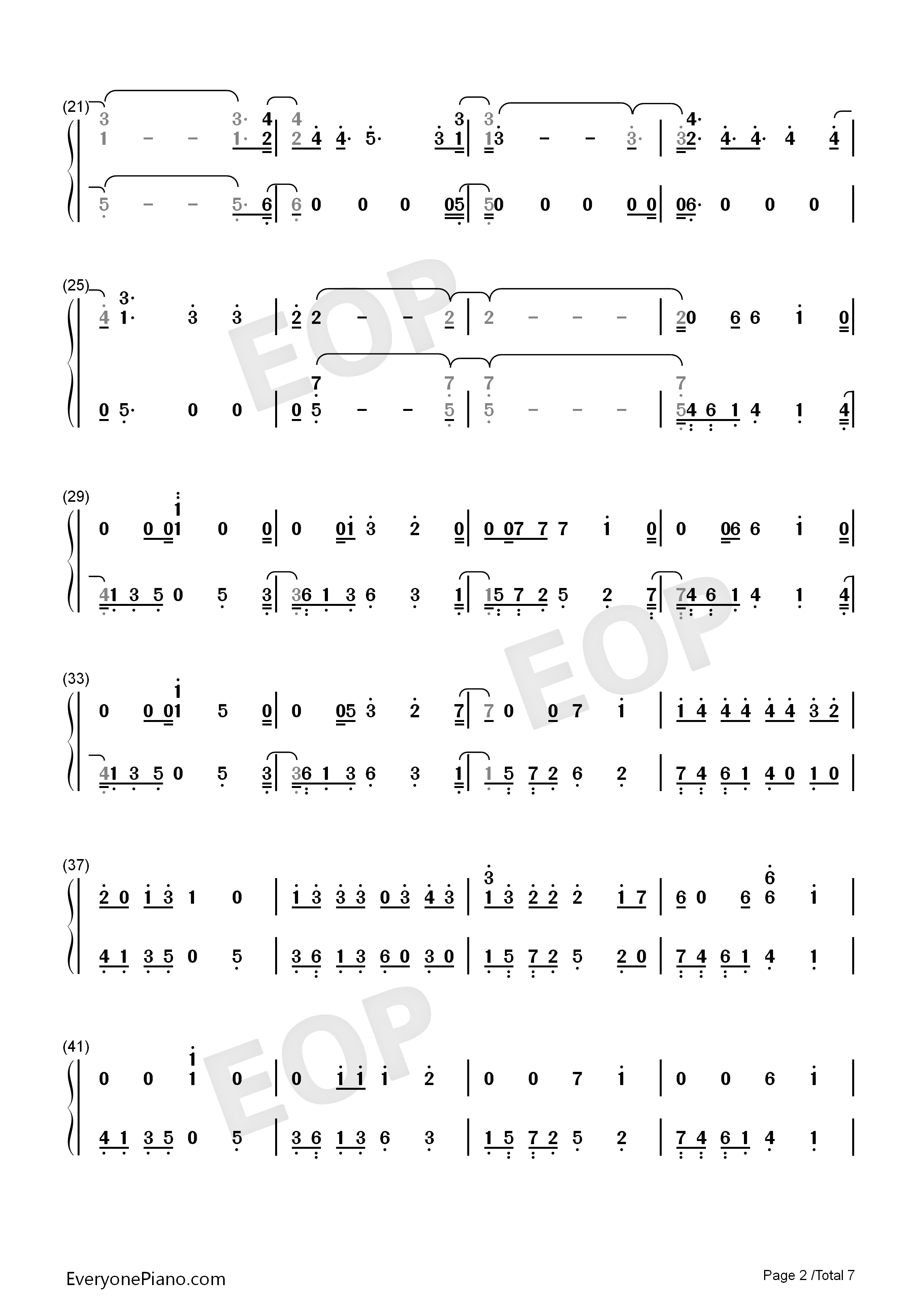 Too_Much_To_Ask钢琴简谱_Niall_Horan演唱