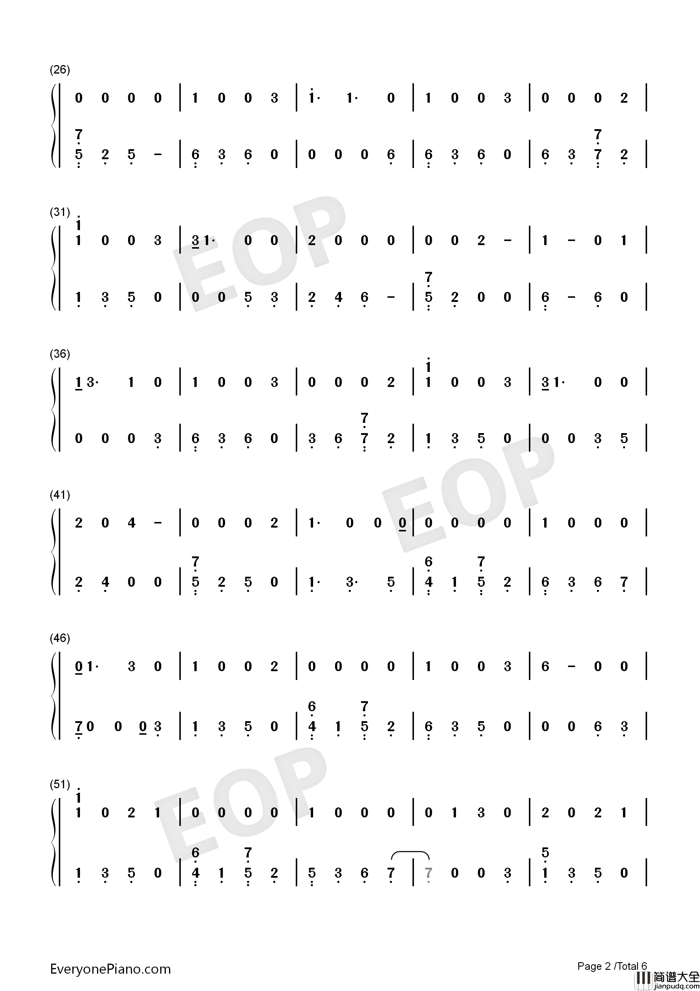 I_Would_Die_for_You钢琴简谱_Miley_Cyrus演唱