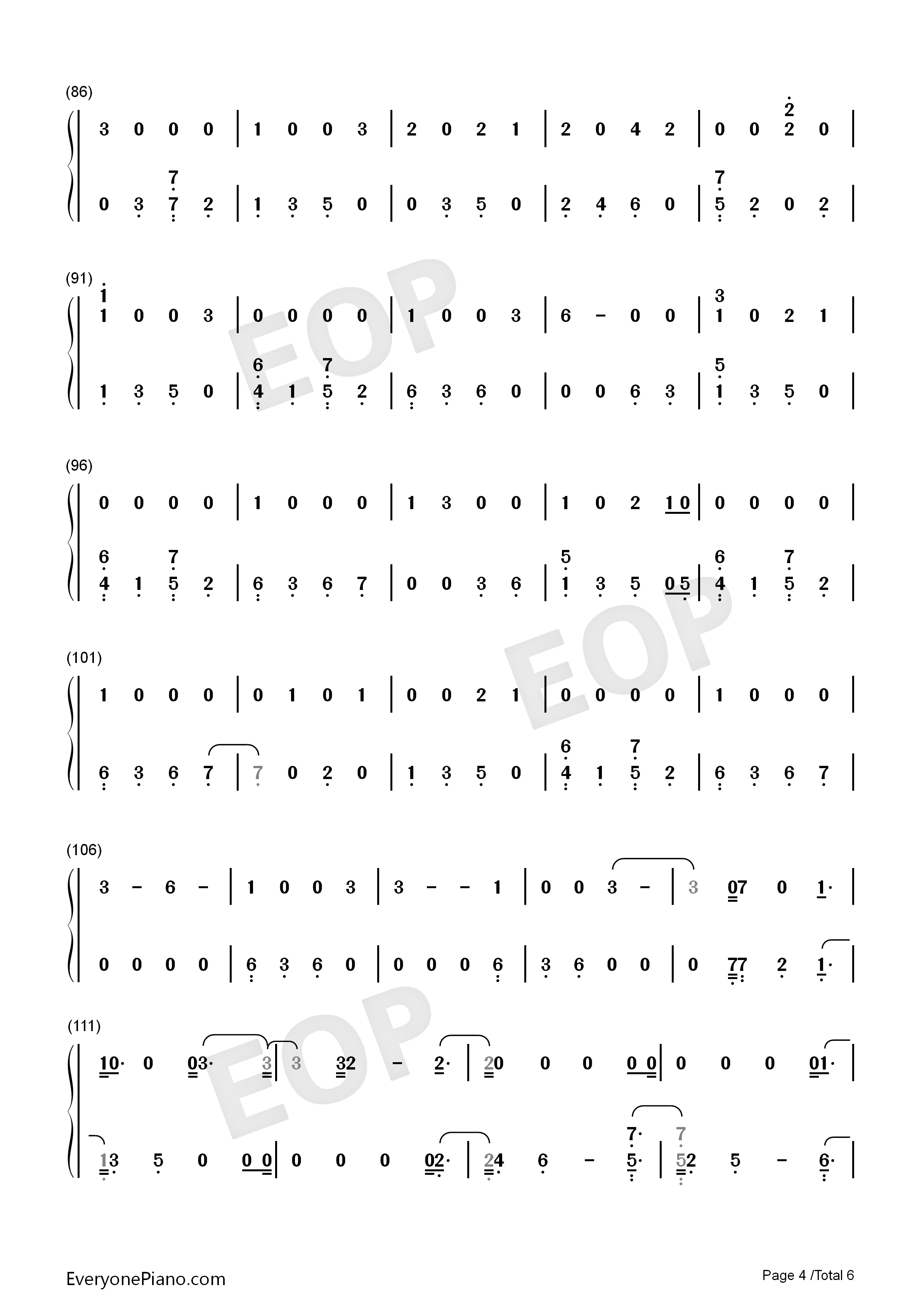 I_Would_Die_for_You钢琴简谱_Miley_Cyrus演唱