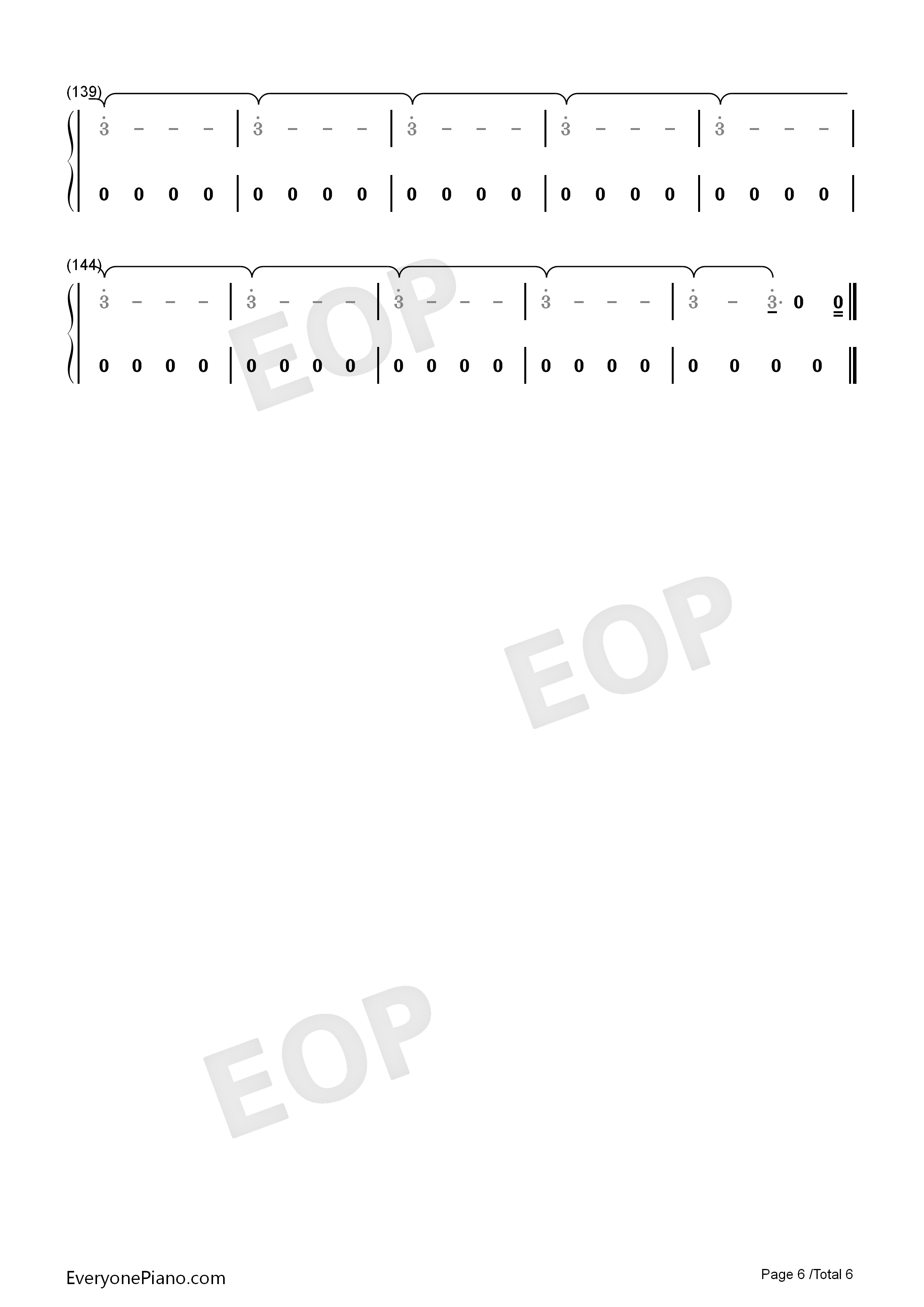 I_Would_Die_for_You钢琴简谱_Miley_Cyrus演唱