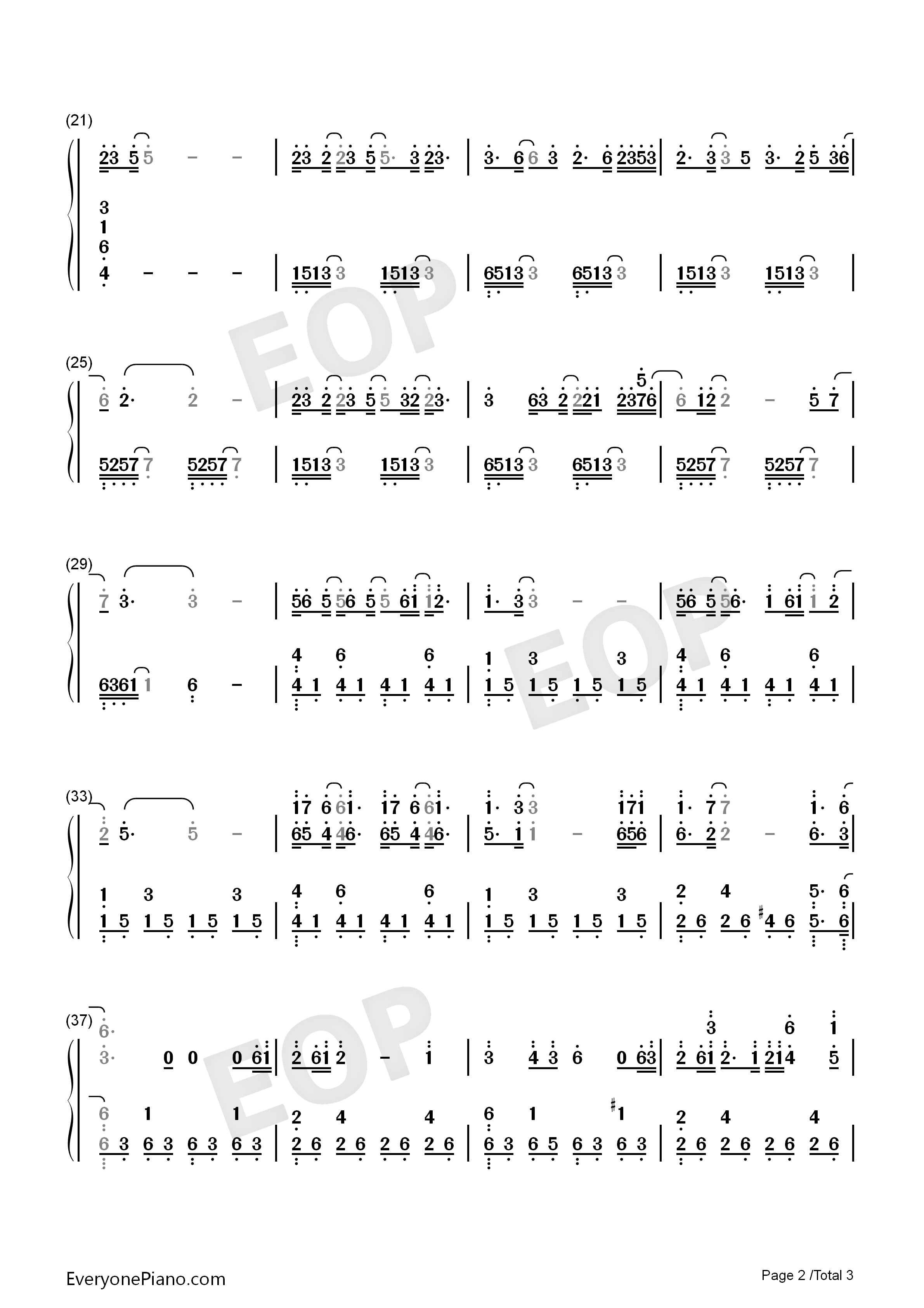 双影钢琴简谱_林忆莲_张惠妹演唱