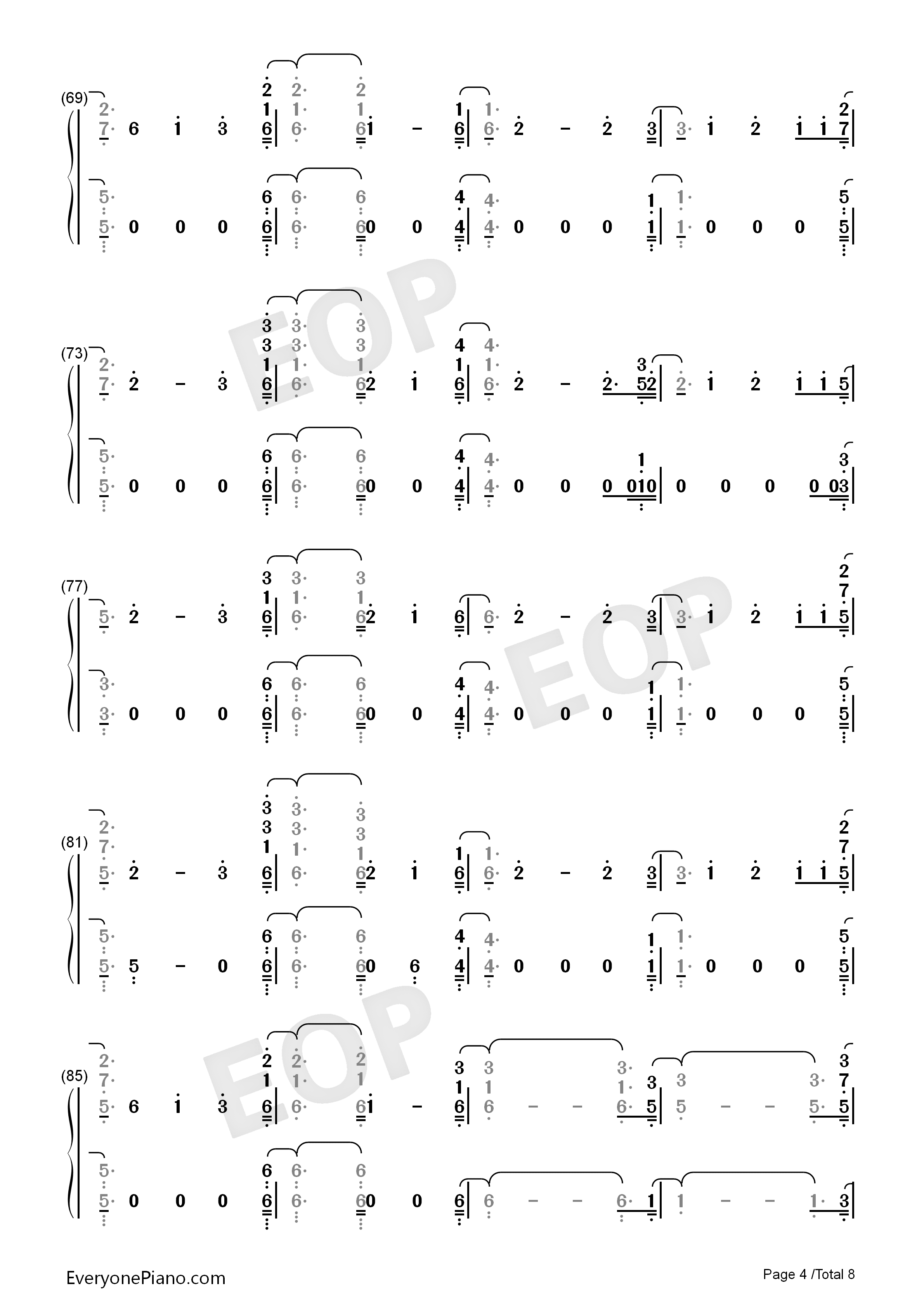 Stargazing钢琴简谱_Kygo演唱