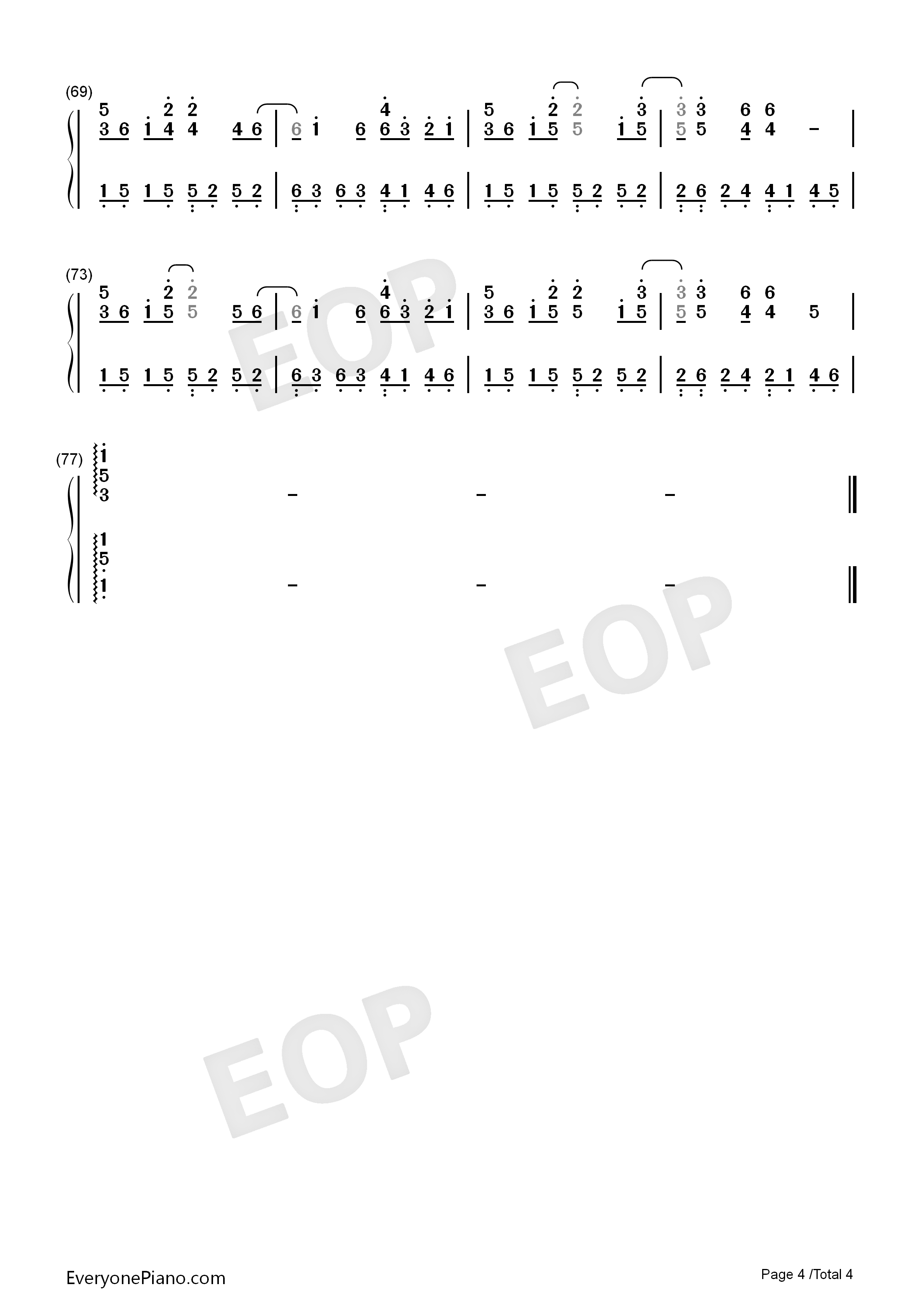 Vanilla_Twilight钢琴简谱_Owl_City演唱