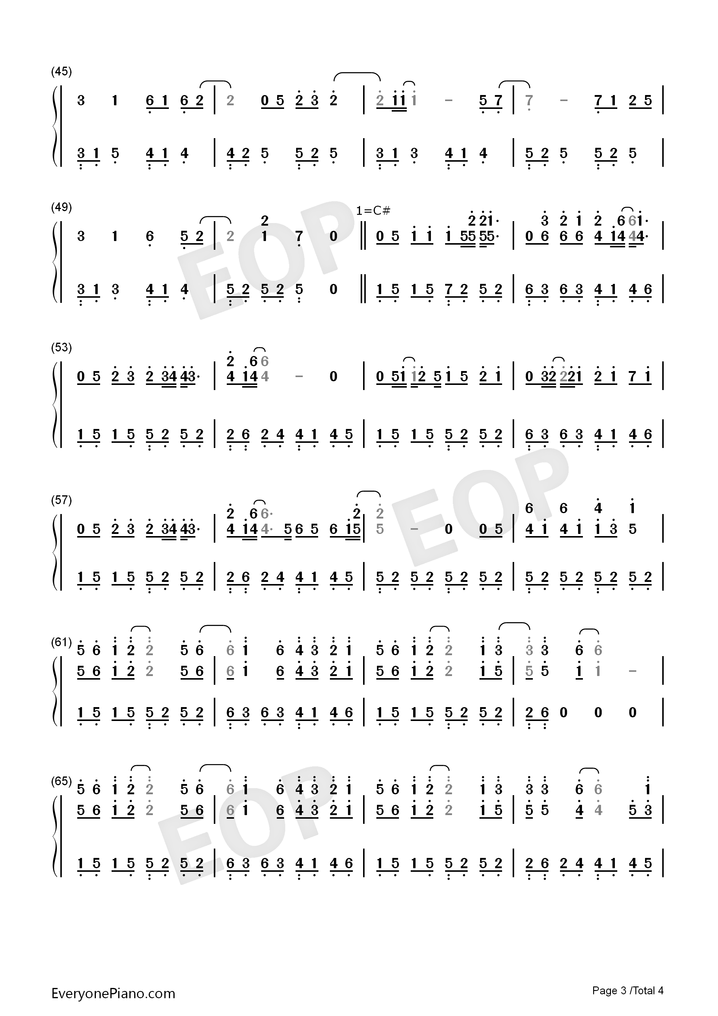 Vanilla_Twilight钢琴简谱_Owl_City演唱