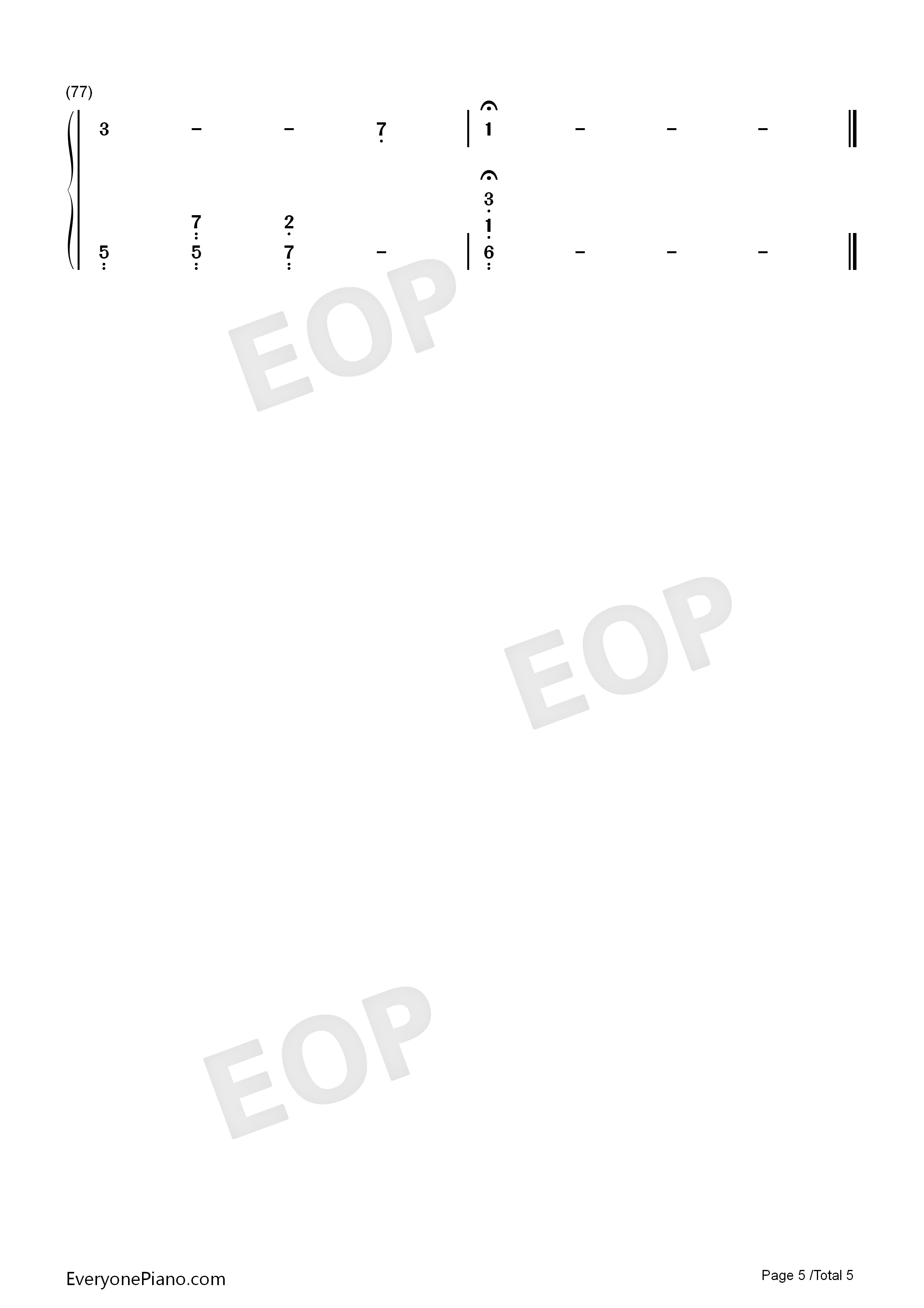 The_Wrong_Things钢琴简谱_王源演唱