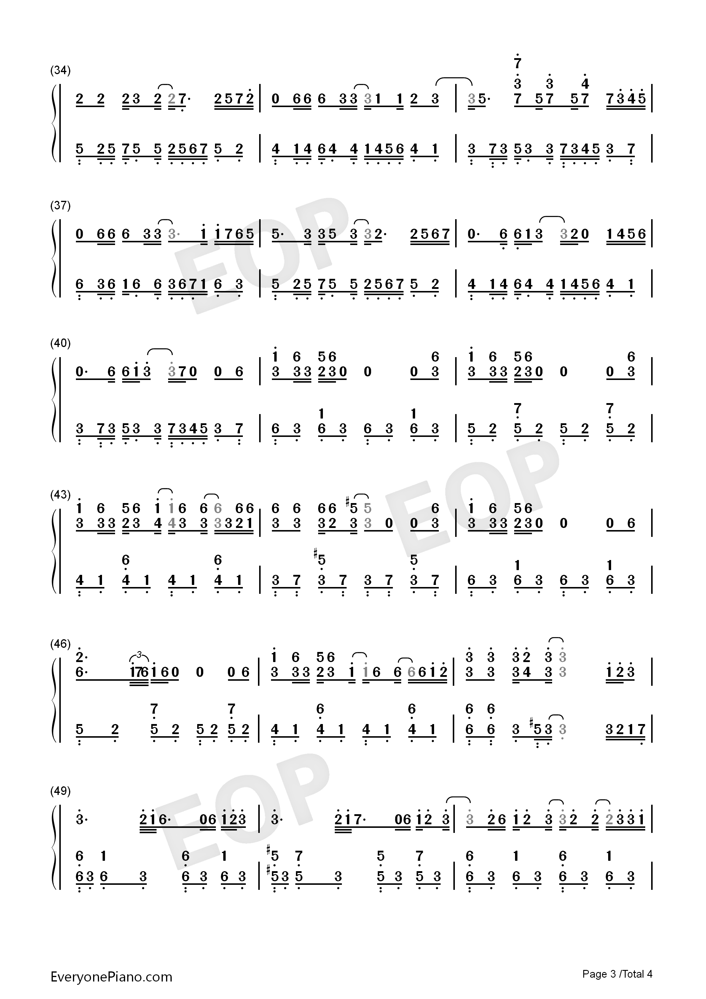 单行的轨道钢琴简谱_邓紫棋演唱