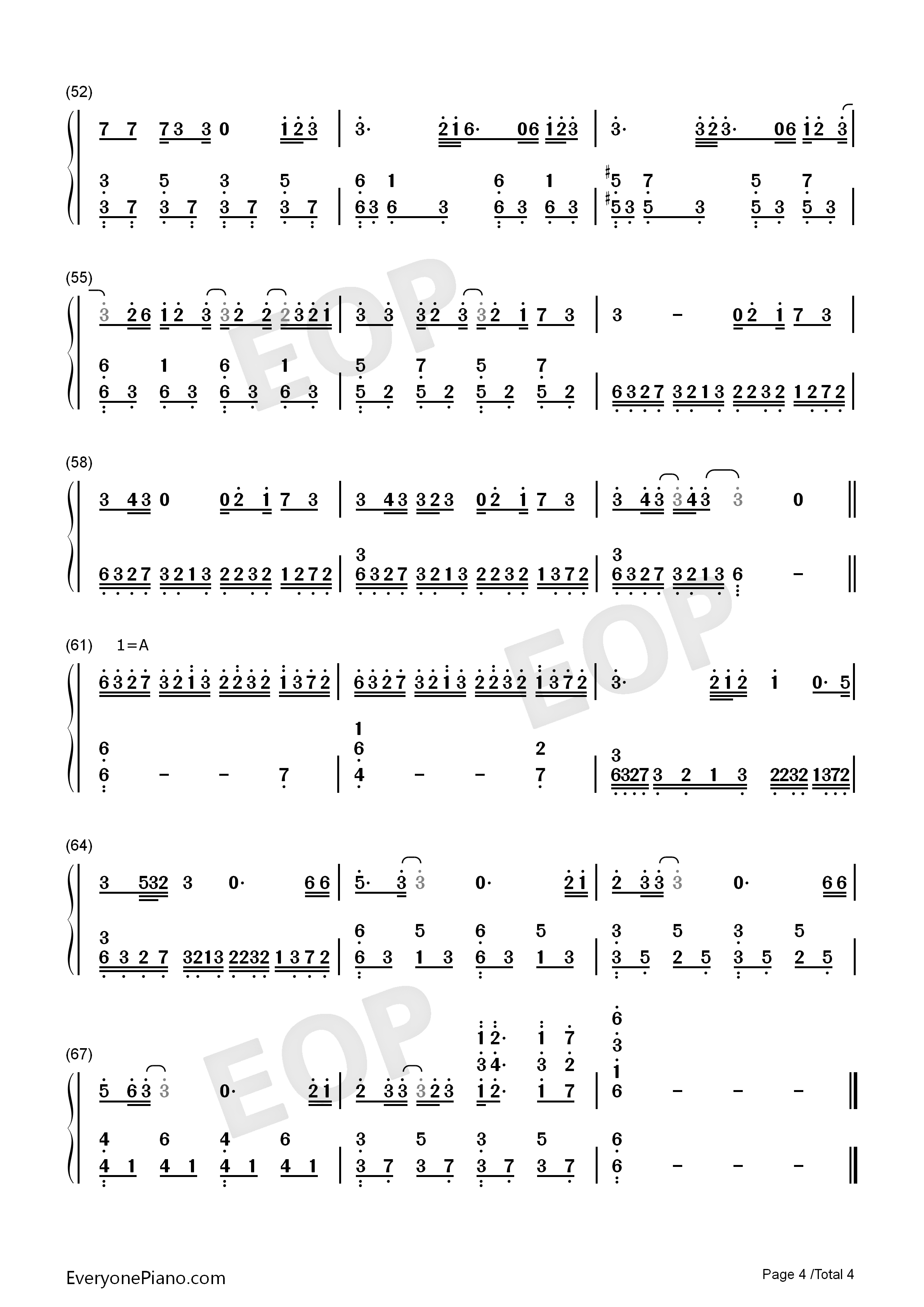 单行的轨道钢琴简谱_邓紫棋演唱