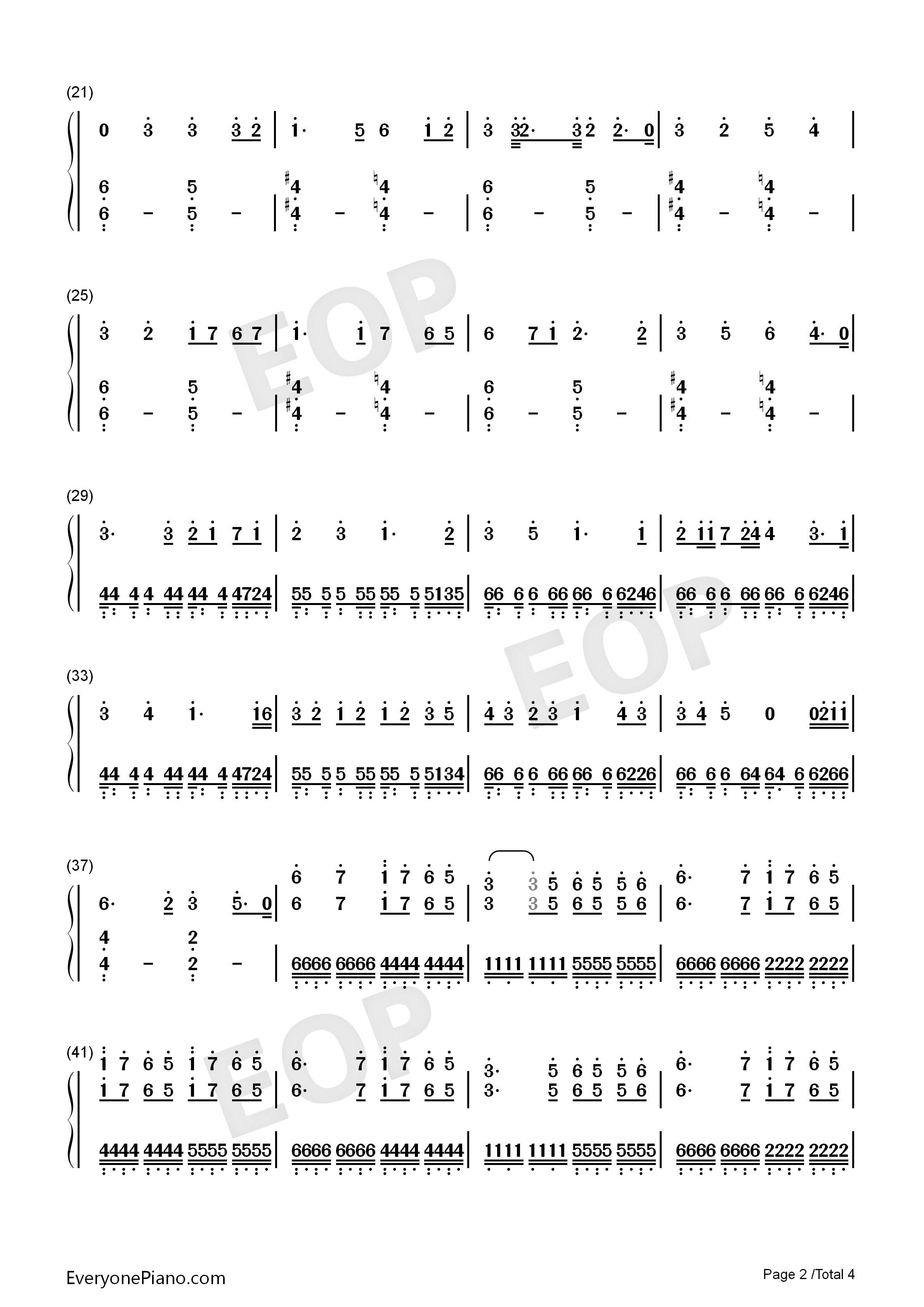 恋は戦争钢琴简谱_初音未来演唱