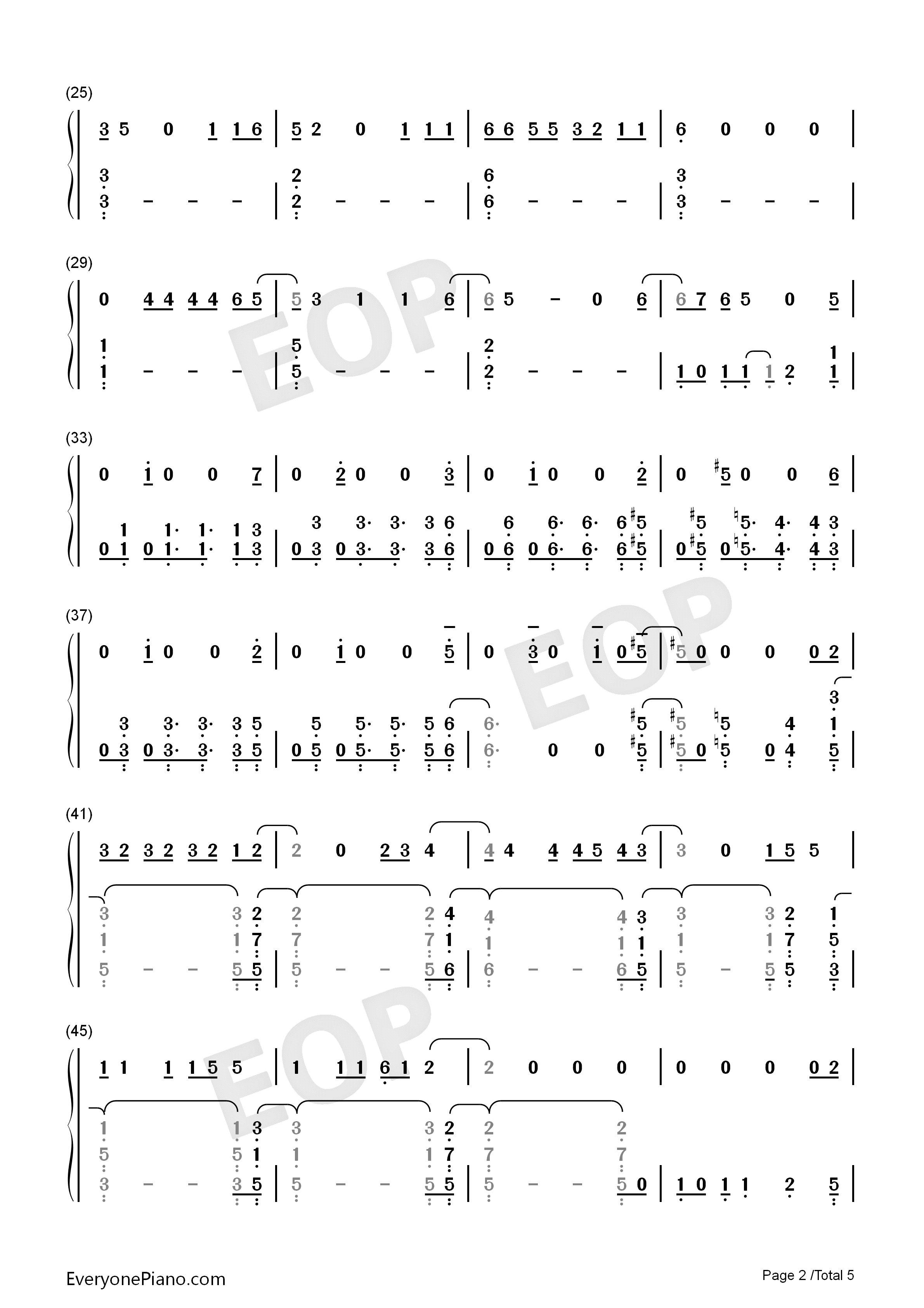 Let's_Not_Fall_in_Love钢琴简谱_Big_Bang演唱