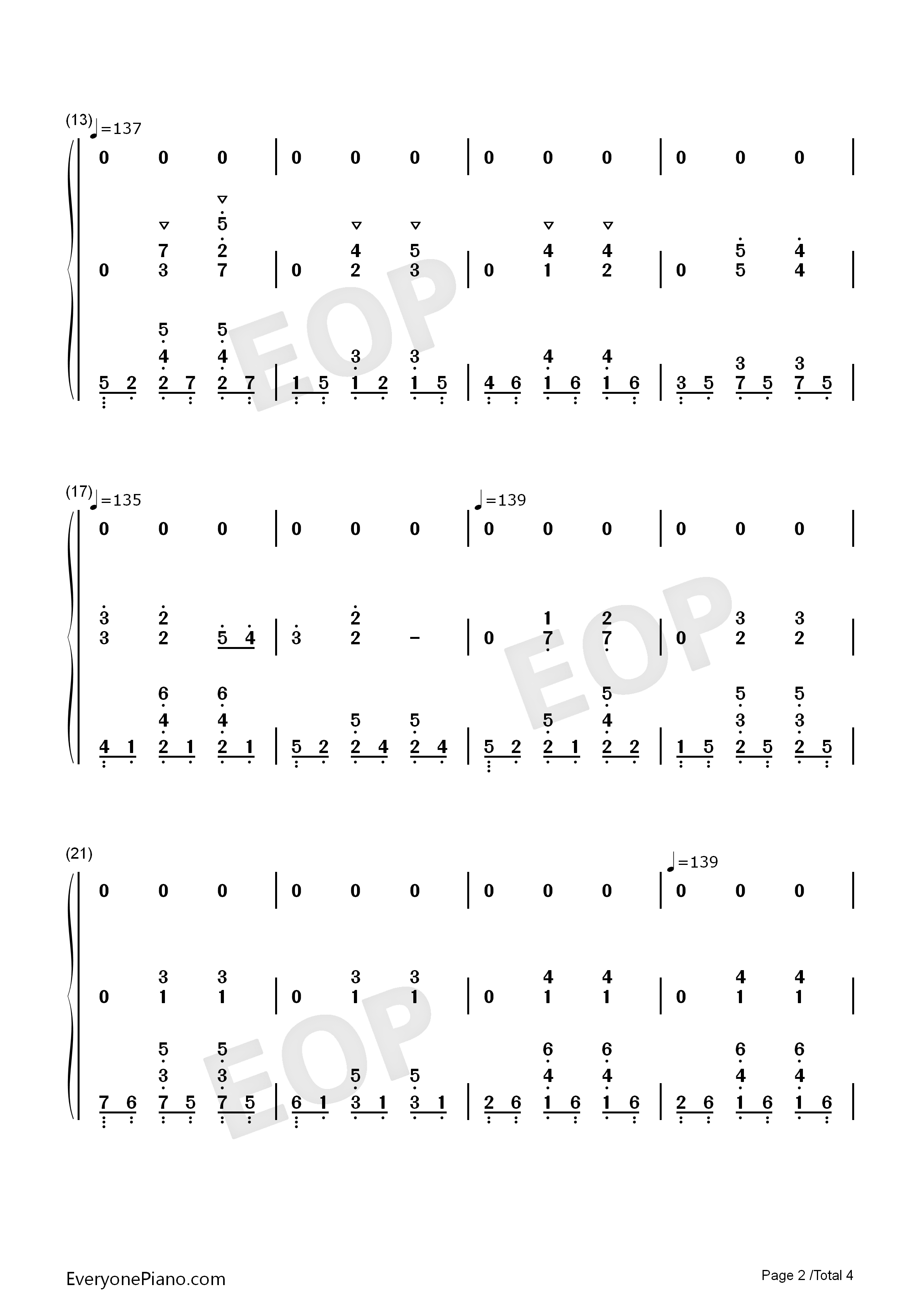 Cerf钢琴简谱_Bruno_Coulais演唱