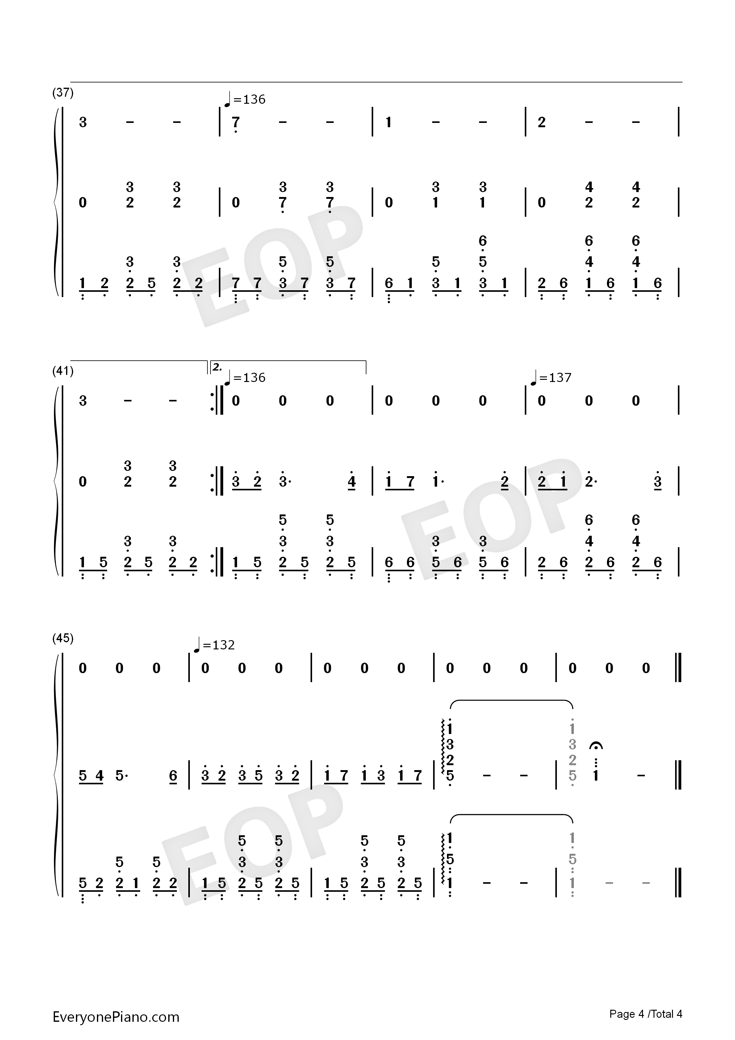 Cerf钢琴简谱_Bruno_Coulais演唱