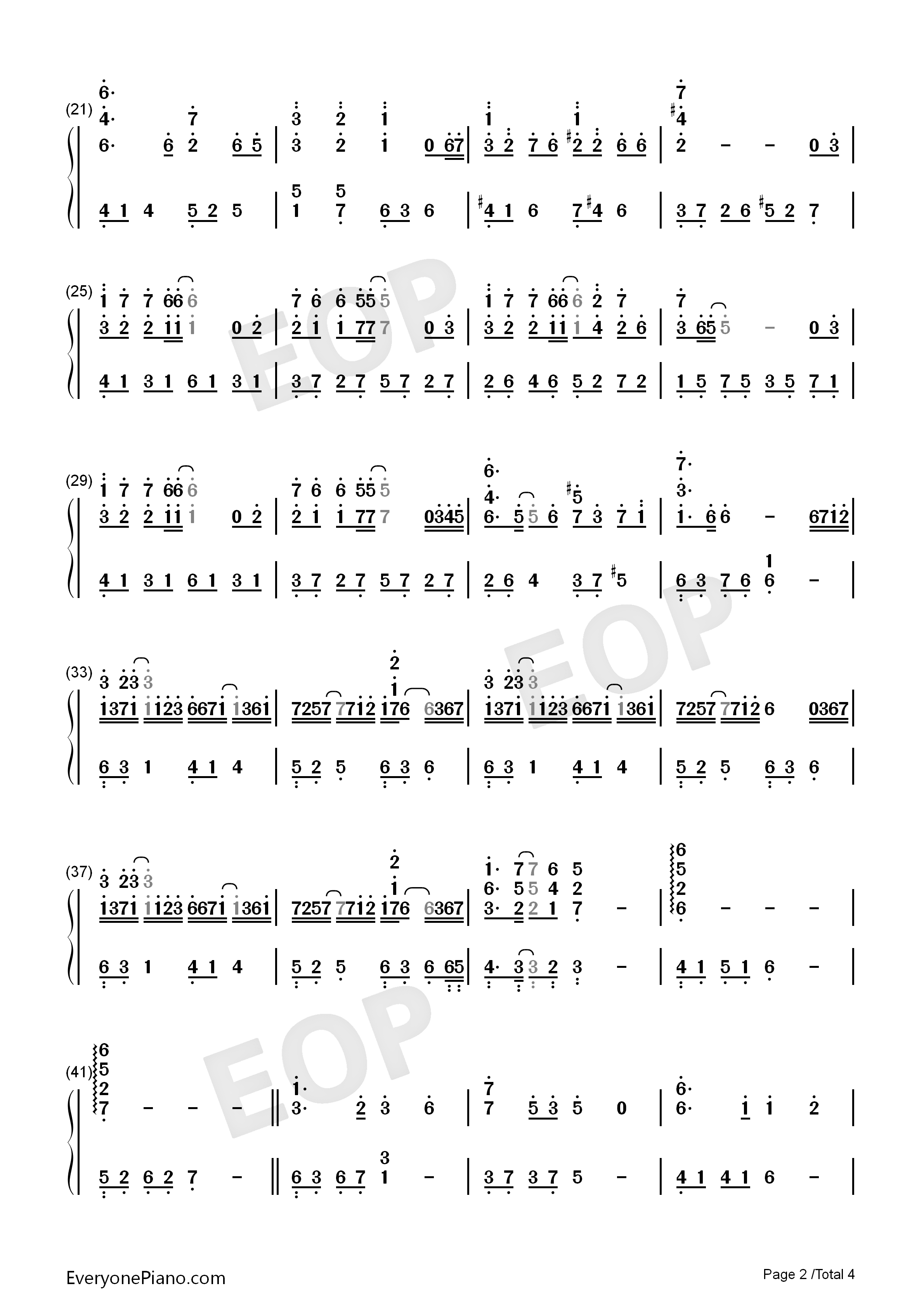 信笺钢琴简谱_西村由纪江演唱