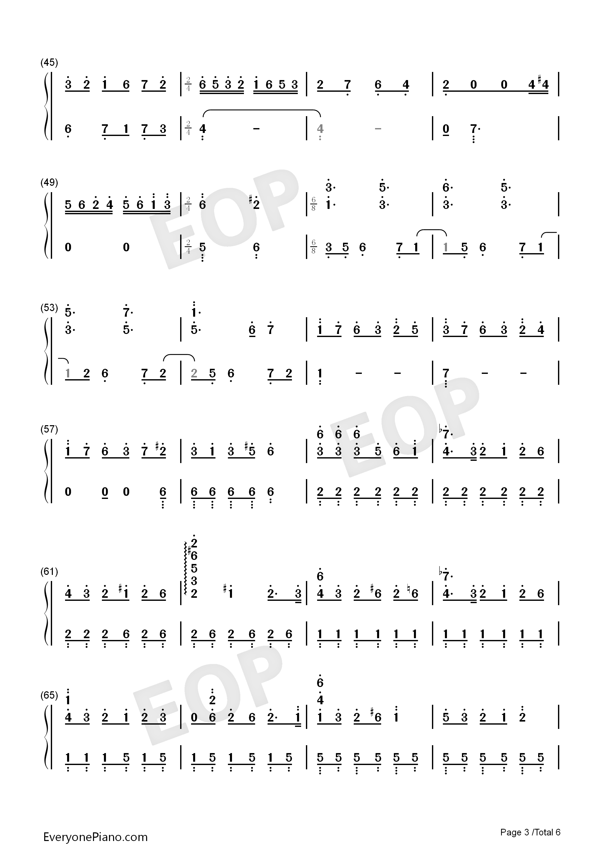 Greenery_Rain钢琴简谱_KASHIWA_Daisuke演唱