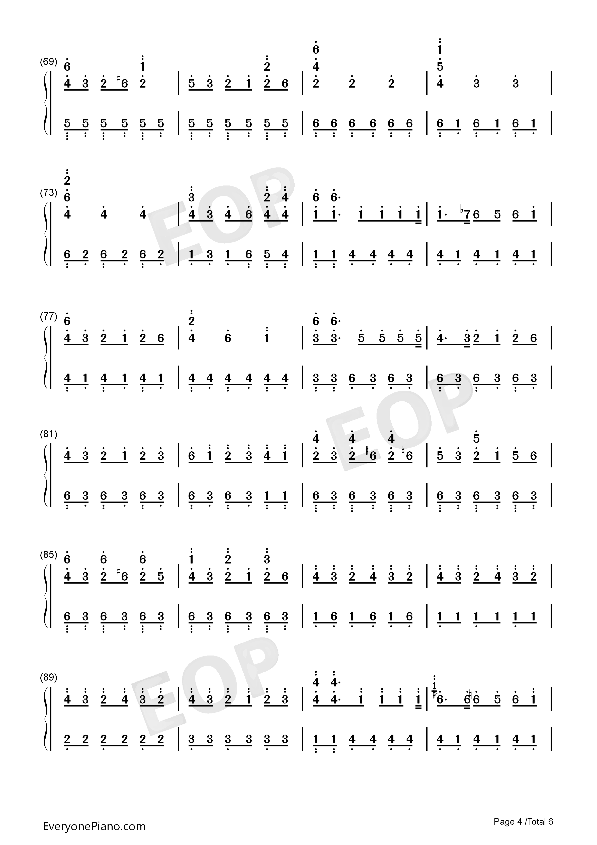 Greenery_Rain钢琴简谱_KASHIWA_Daisuke演唱