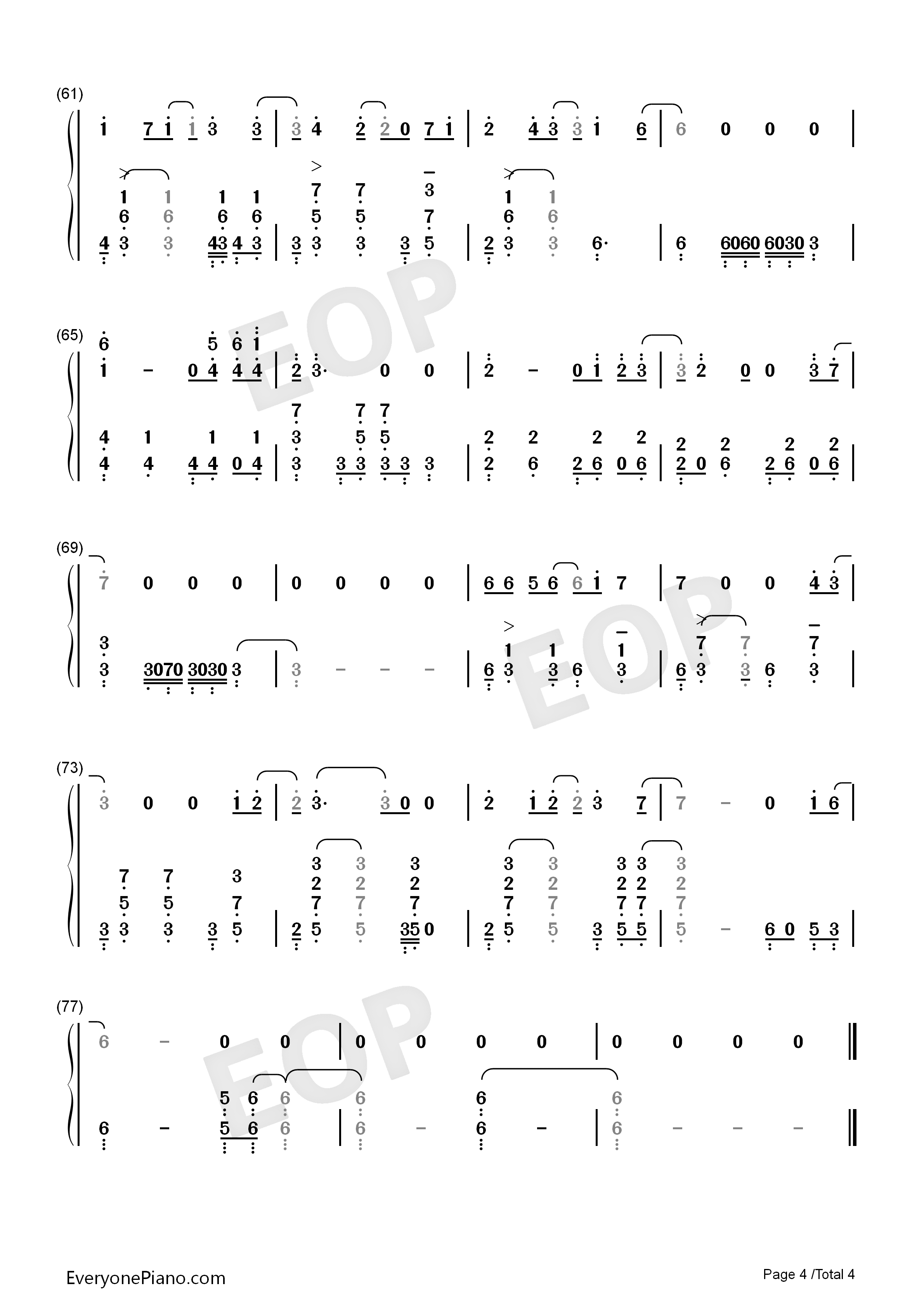 Say_Yes钢琴简谱_王铮亮演唱