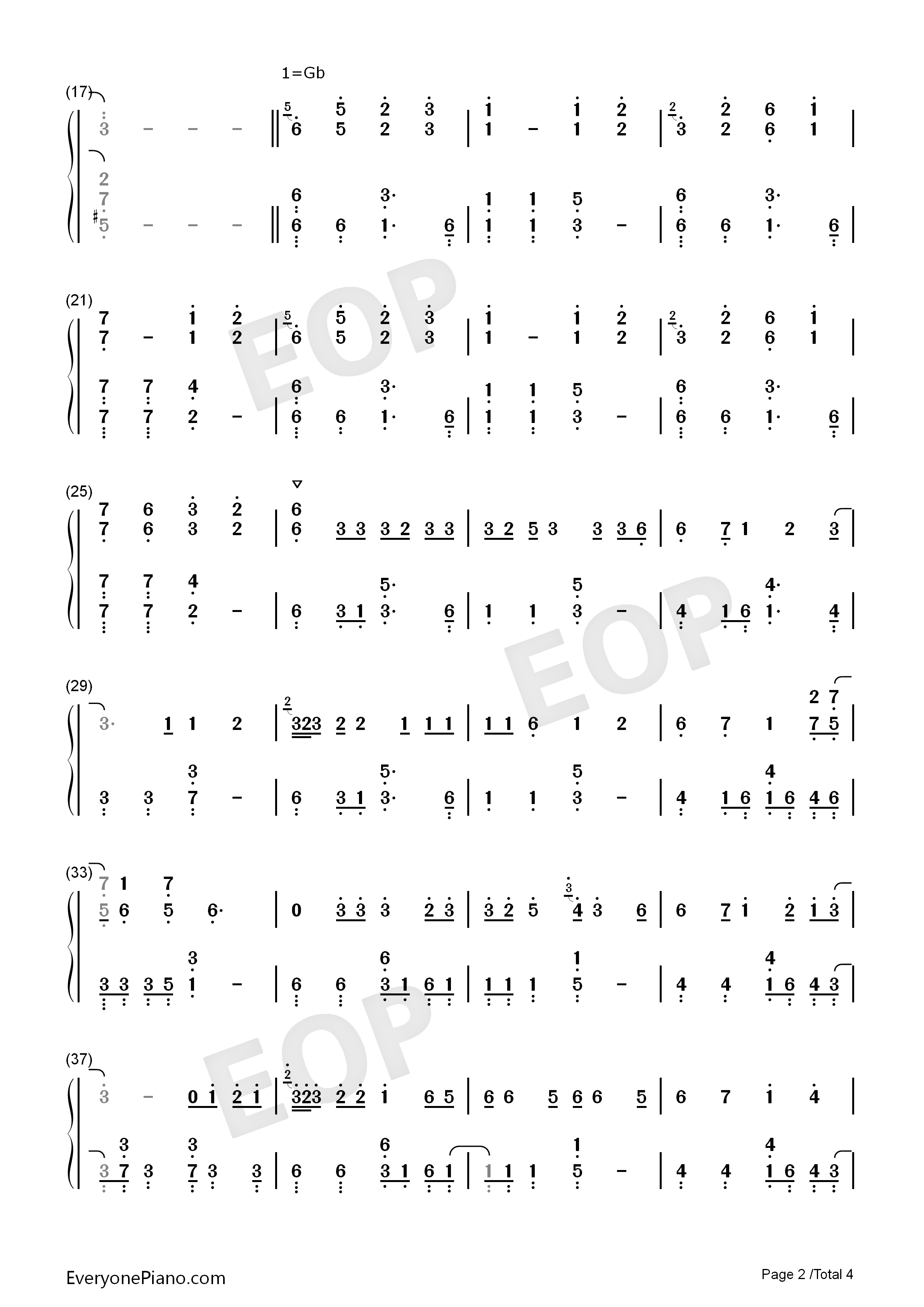 Prayer_X钢琴简谱_King_Gnu演唱