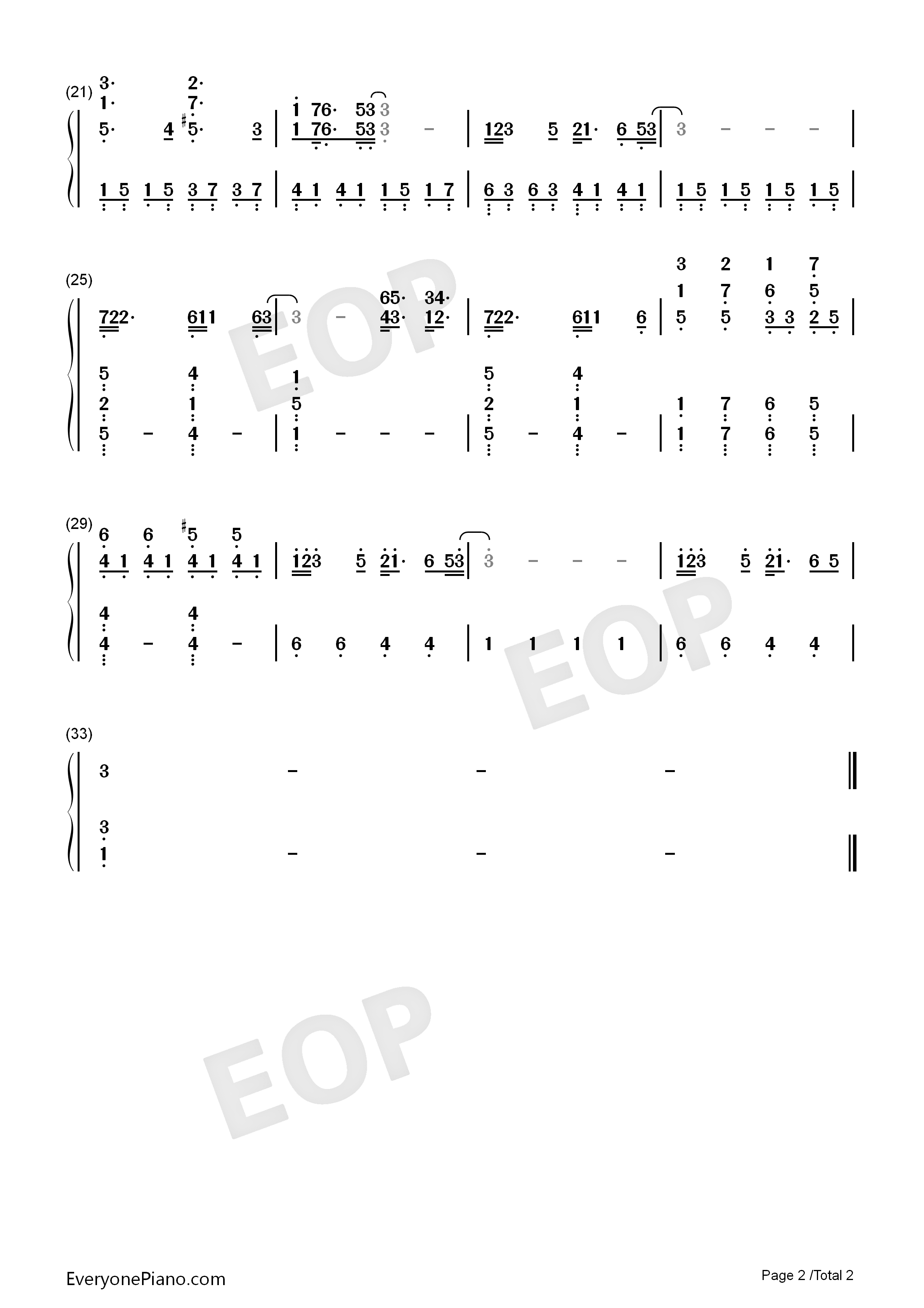 Truce钢琴简谱_Twenty_One_Pilots演唱