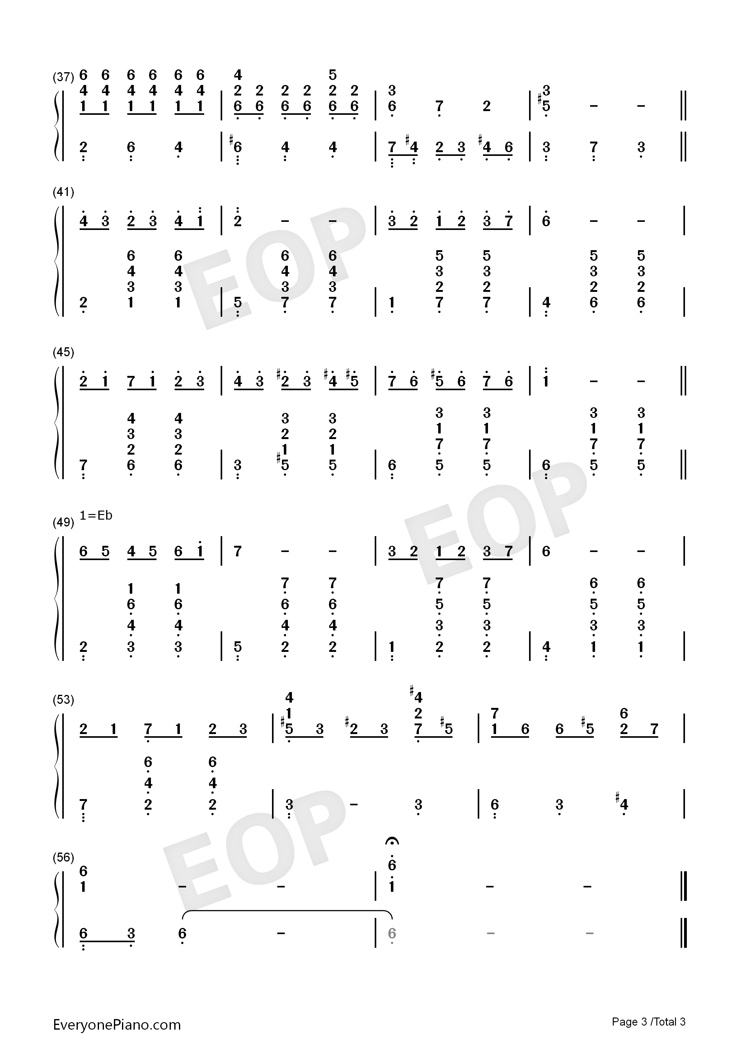 13_Jours_En_France钢琴简谱_Francis_Lai演唱