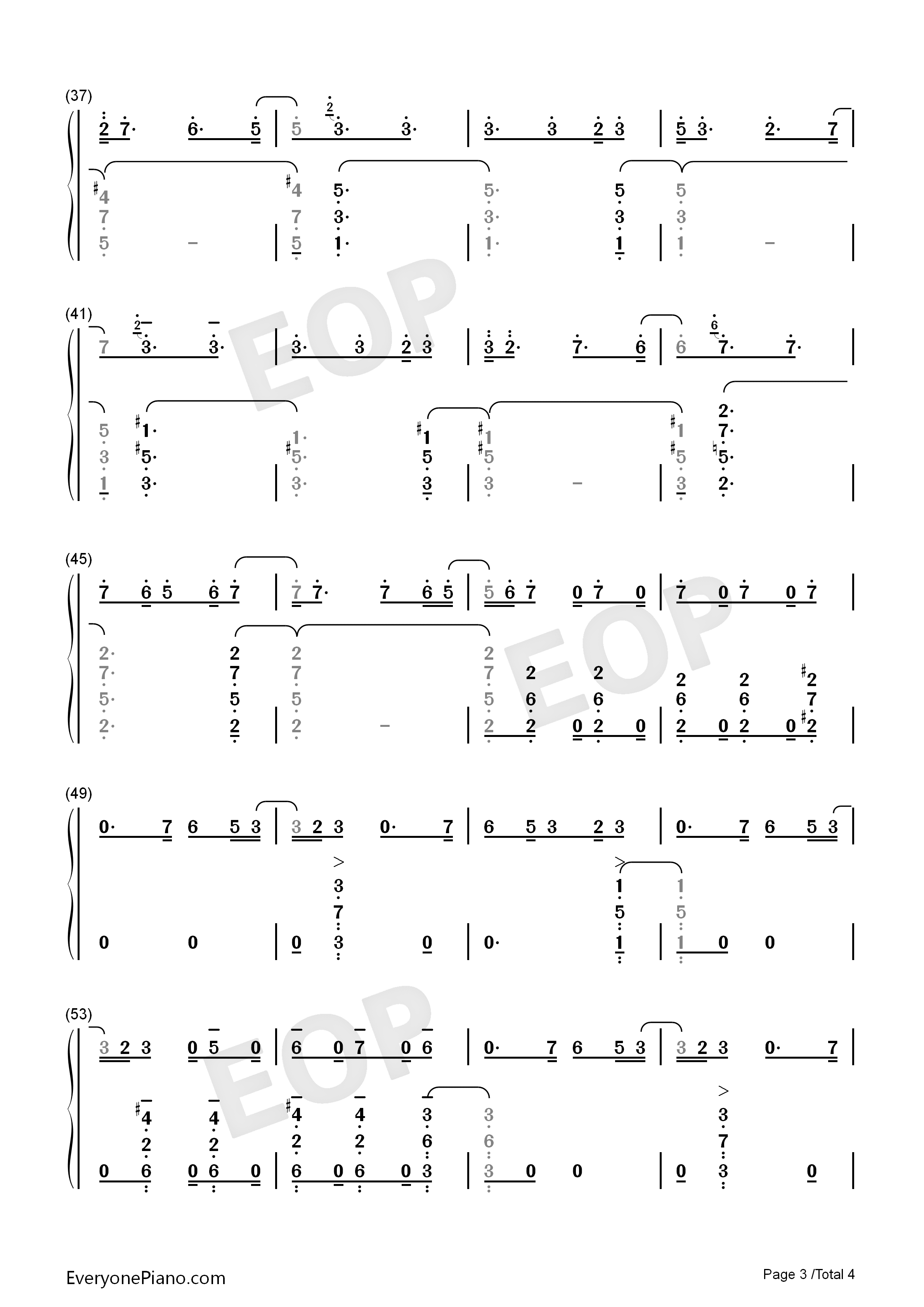 Unity钢琴简谱_TheFatRat演唱