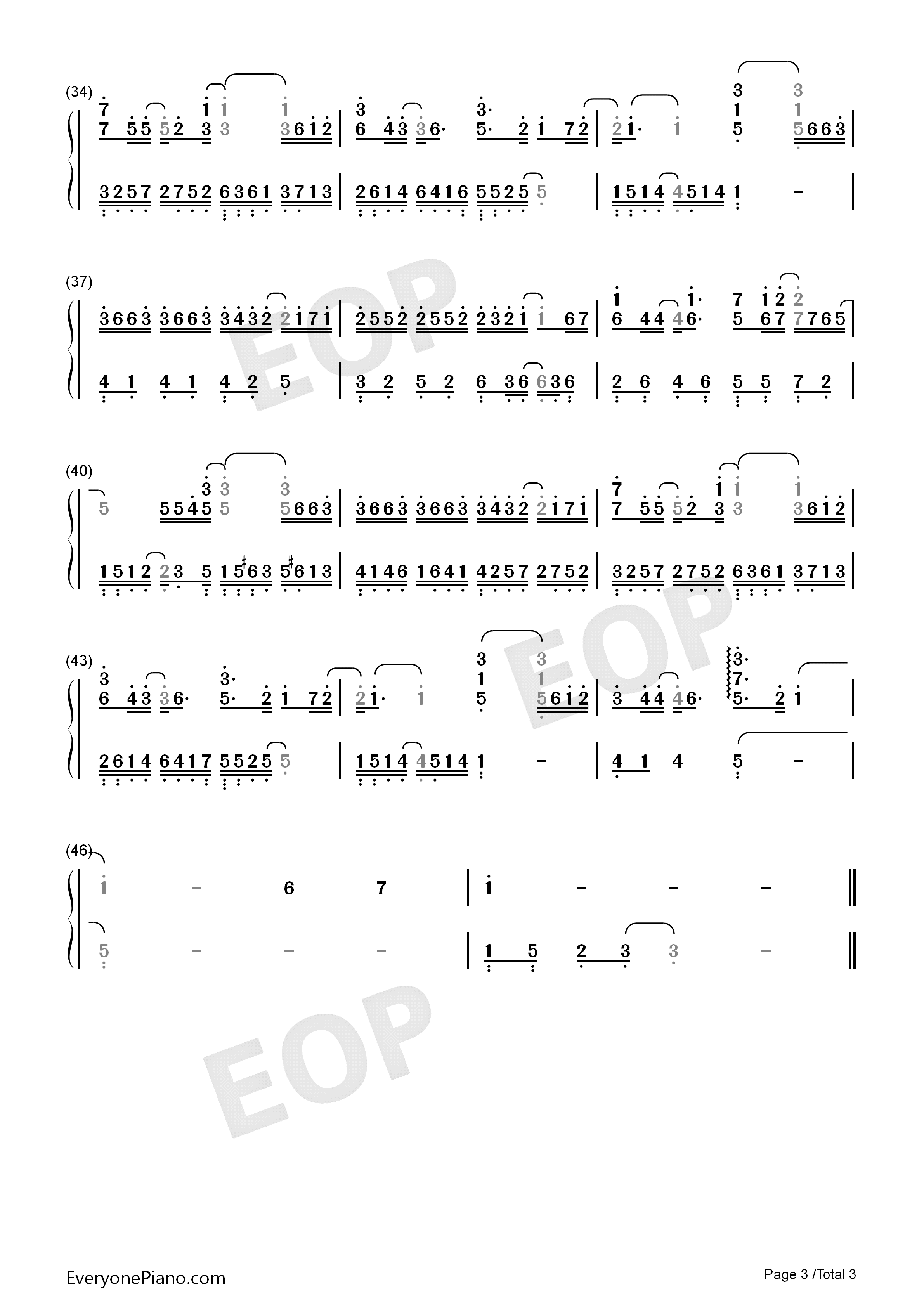 心安理得钢琴简谱_王天戈演唱