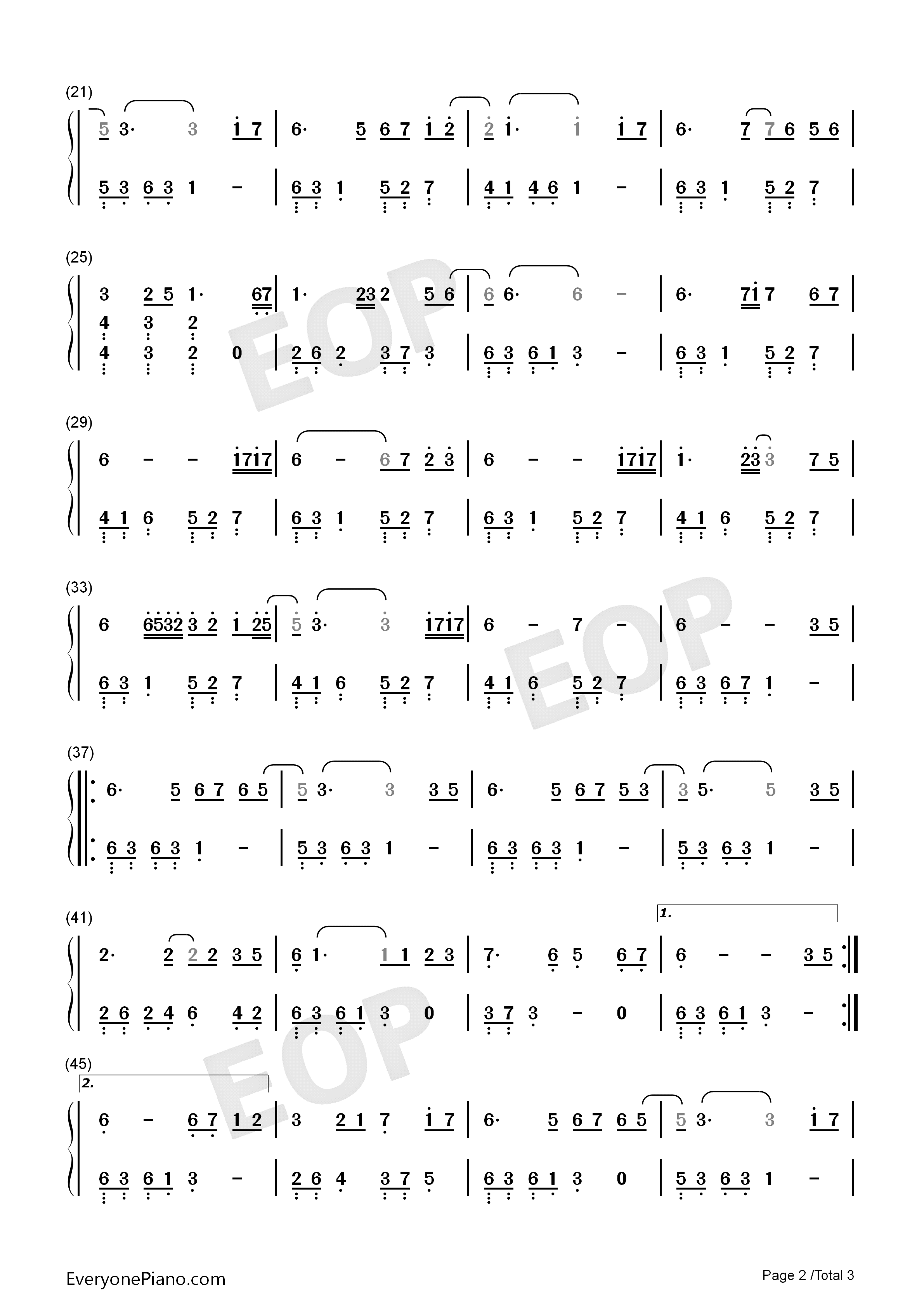 月色思念钢琴简谱_赵海洋演唱