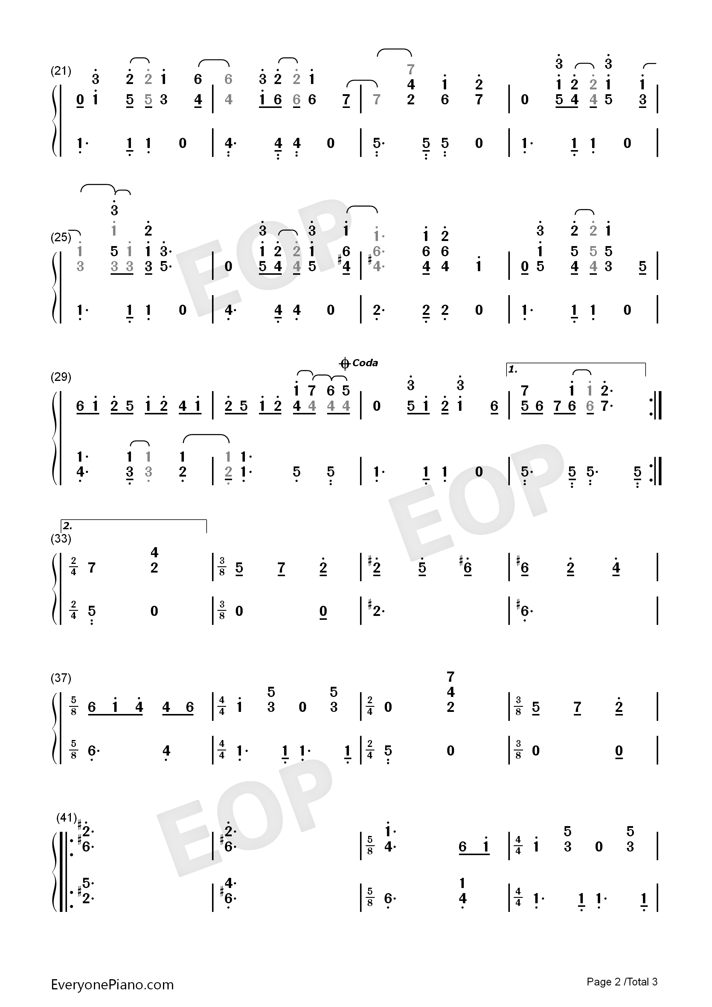 Here_Comes_the_Sun钢琴简谱_The_Beatles演唱