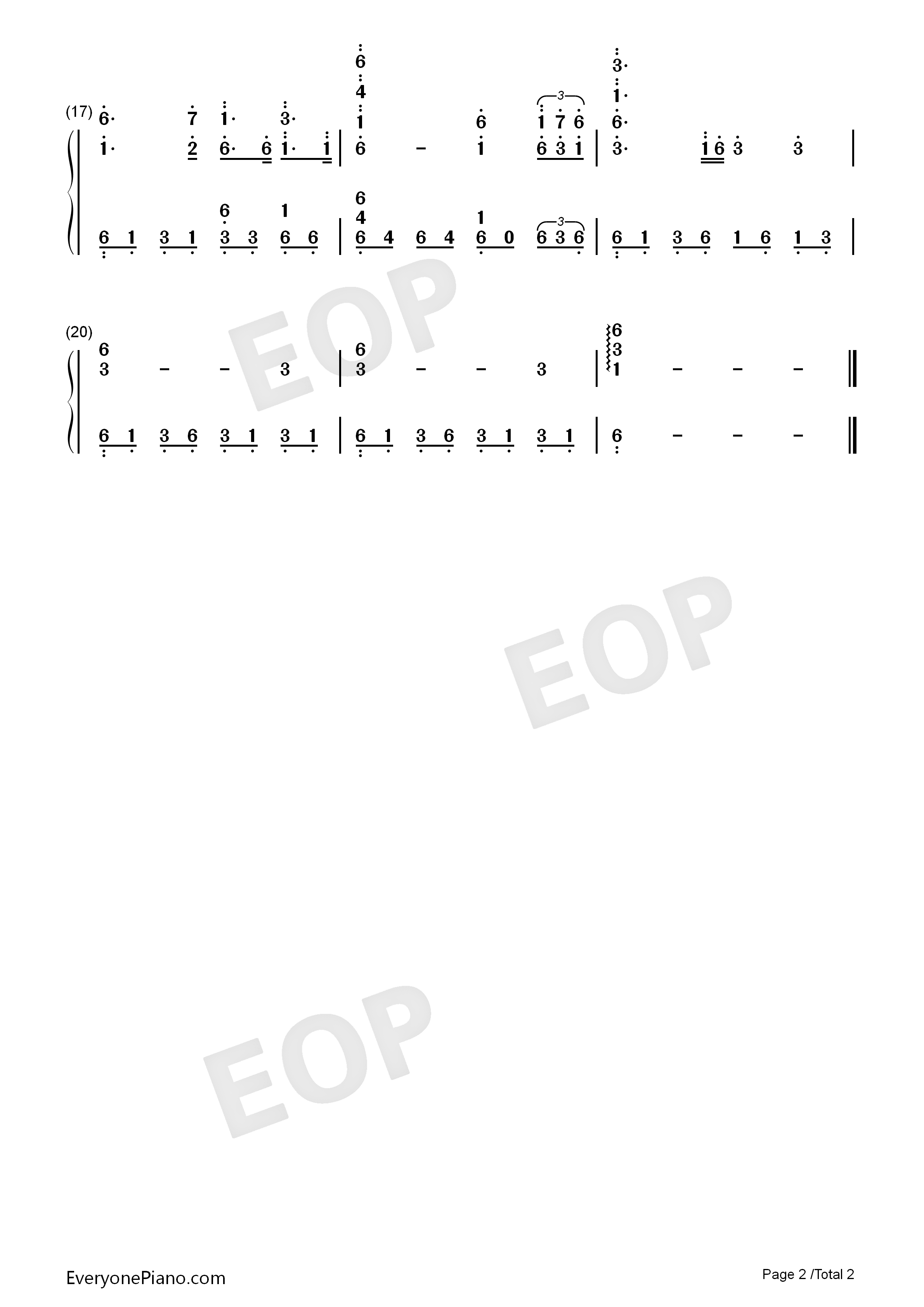 Binary_Sunset钢琴简谱_John_Williams演唱