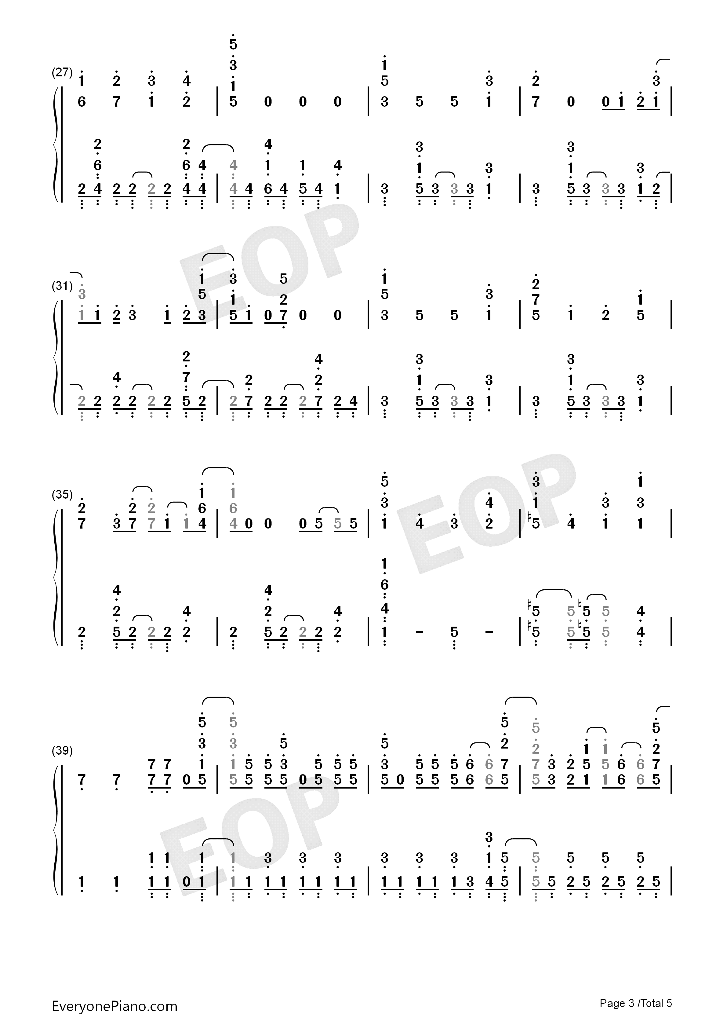 君のせい钢琴简谱_The_Peggies演唱