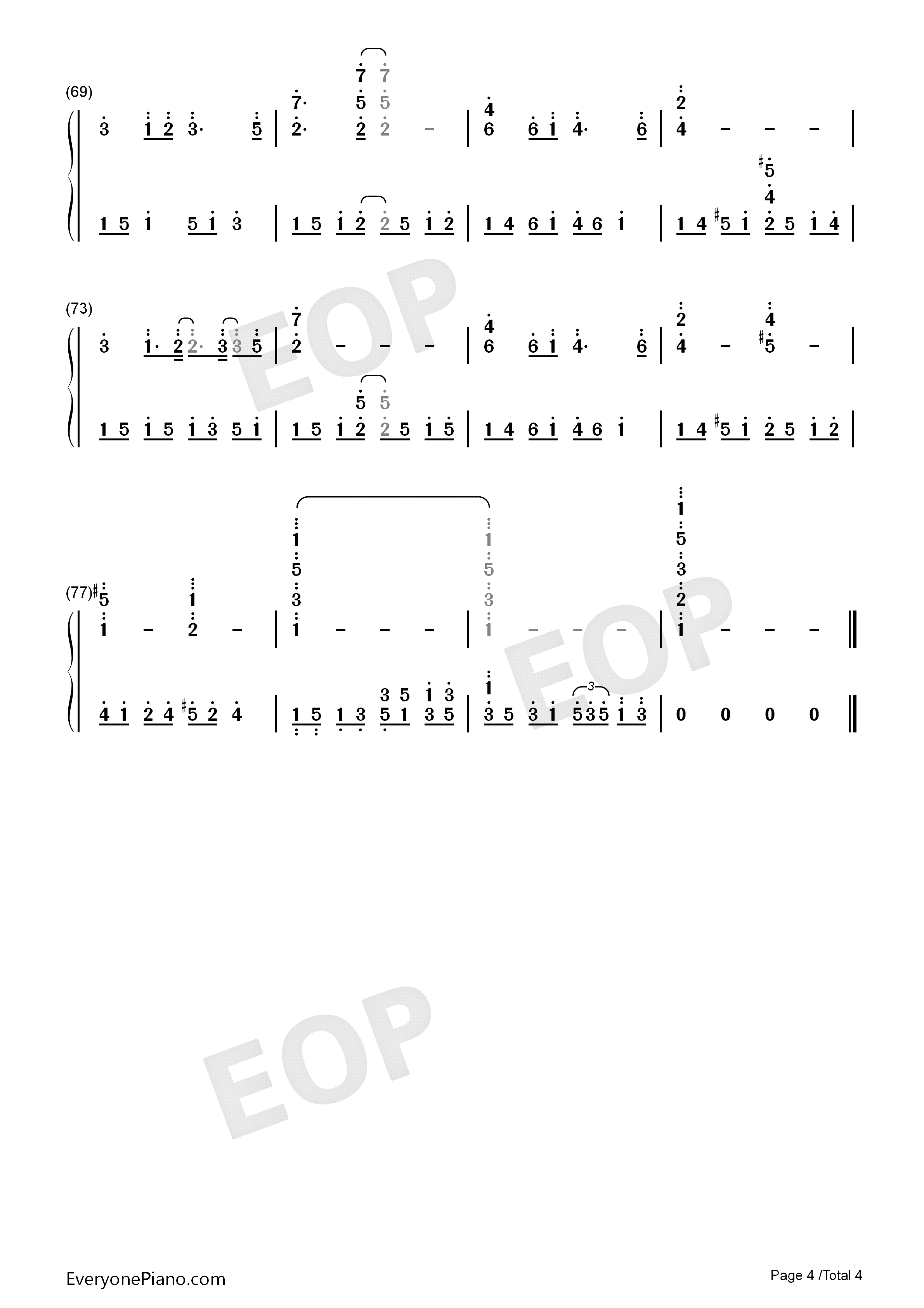 Pastel_Reflections钢琴简谱_Kevin_Kern演唱