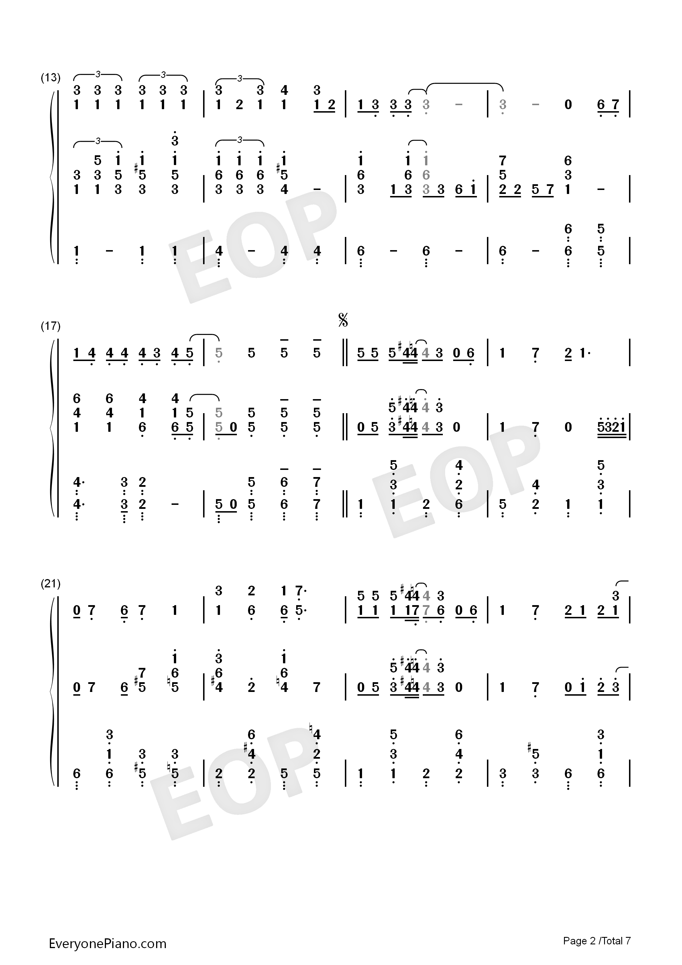 Thank_You_For_The_Music钢琴简谱_ABBA演唱