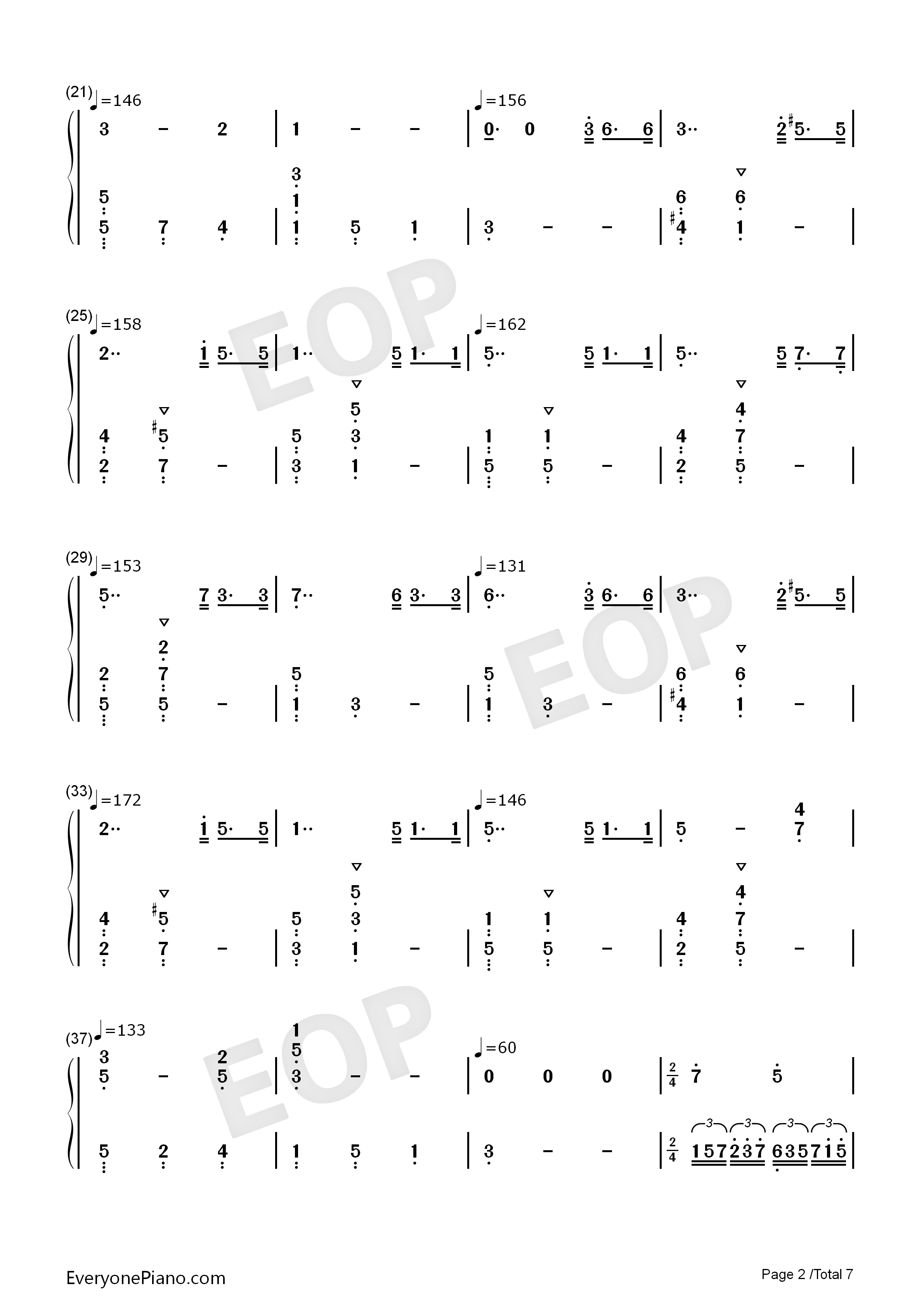 水面のワルツ钢琴简谱_西村由纪江演唱