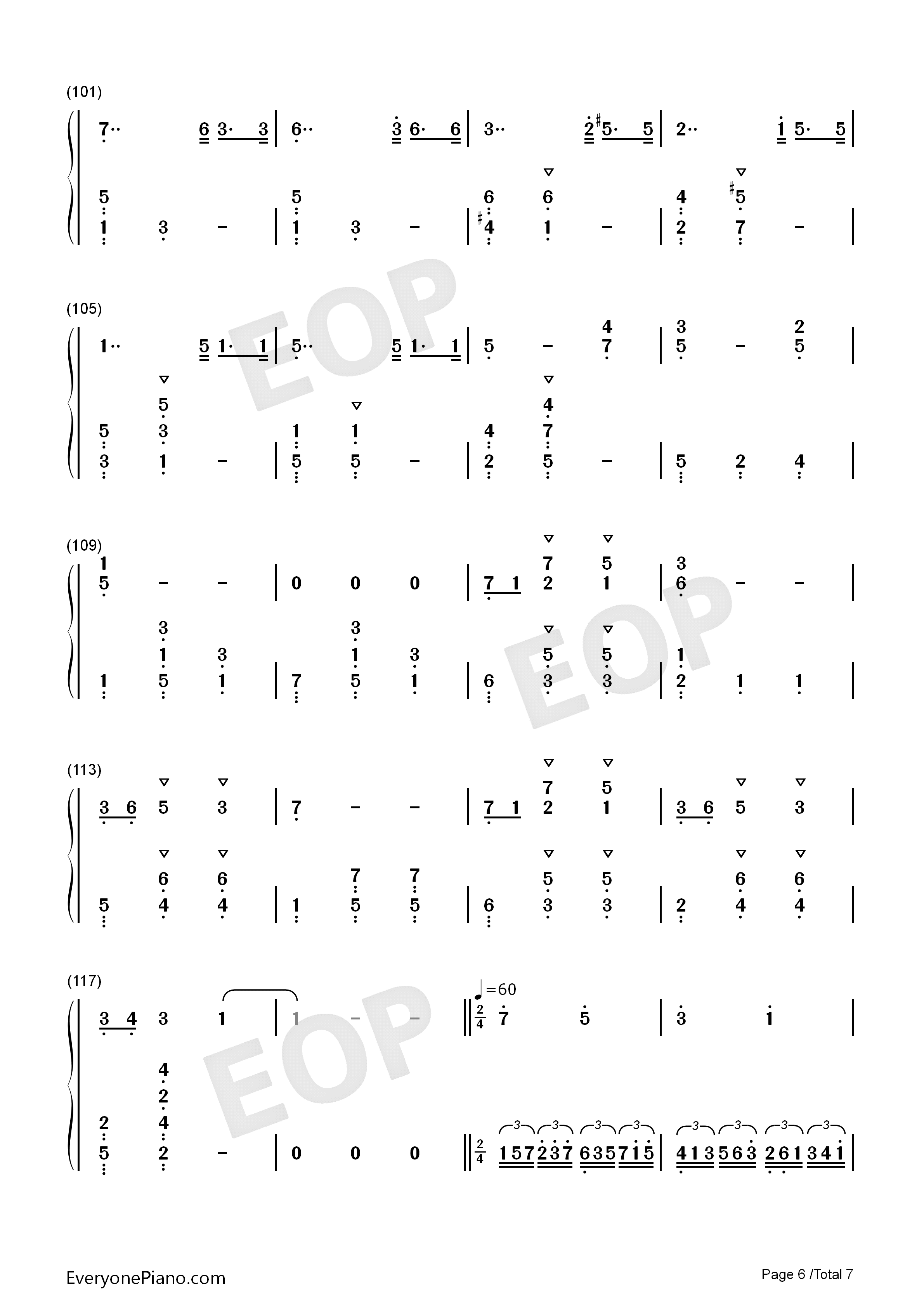 水面のワルツ钢琴简谱_西村由纪江演唱