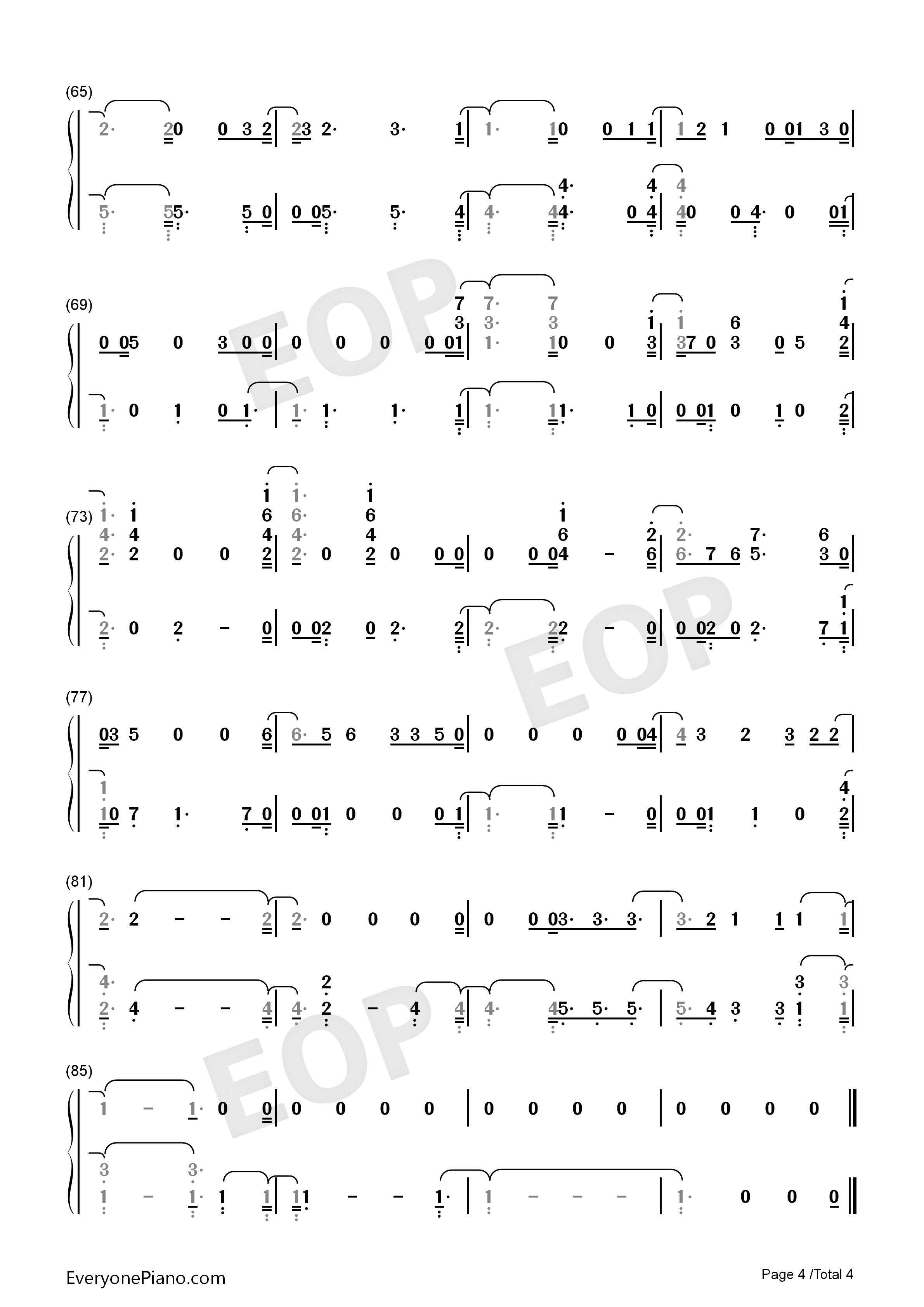 I_Don't_Know_What_Love_Is钢琴简谱_Lady_Gaga_Bradley_Cooper演唱