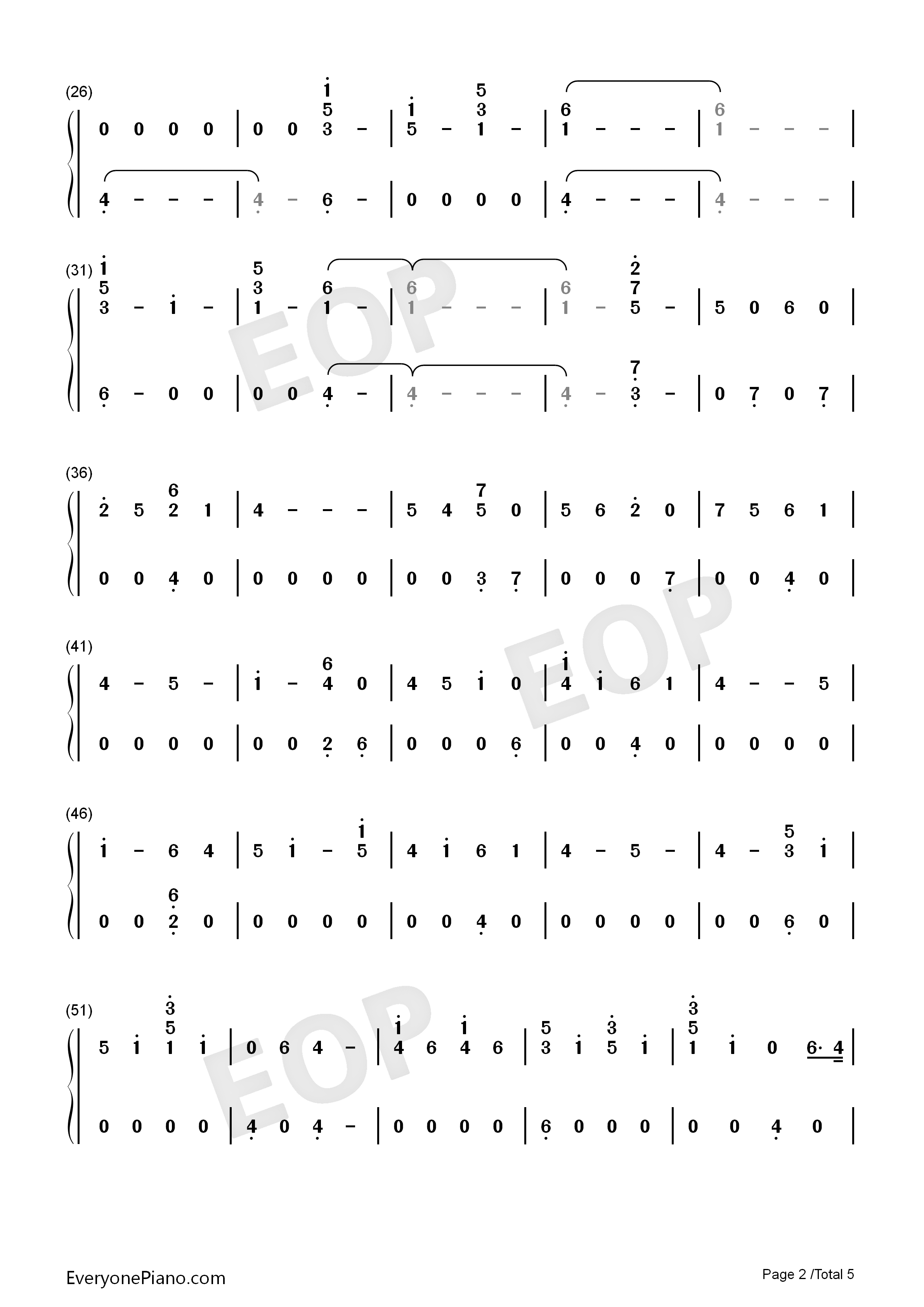 Hostage钢琴简谱_Billie_Eilish演唱