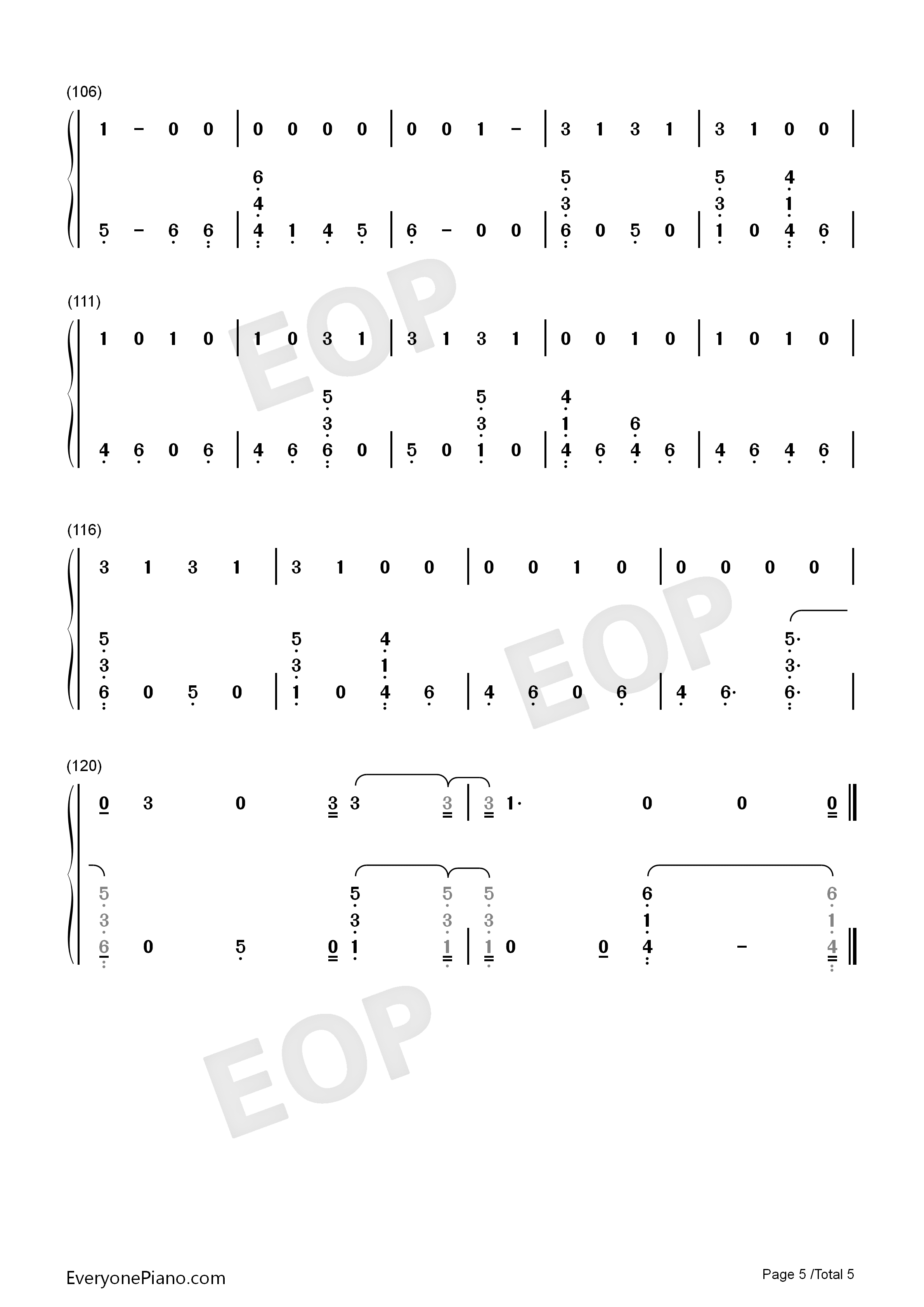Hostage钢琴简谱_Billie_Eilish演唱