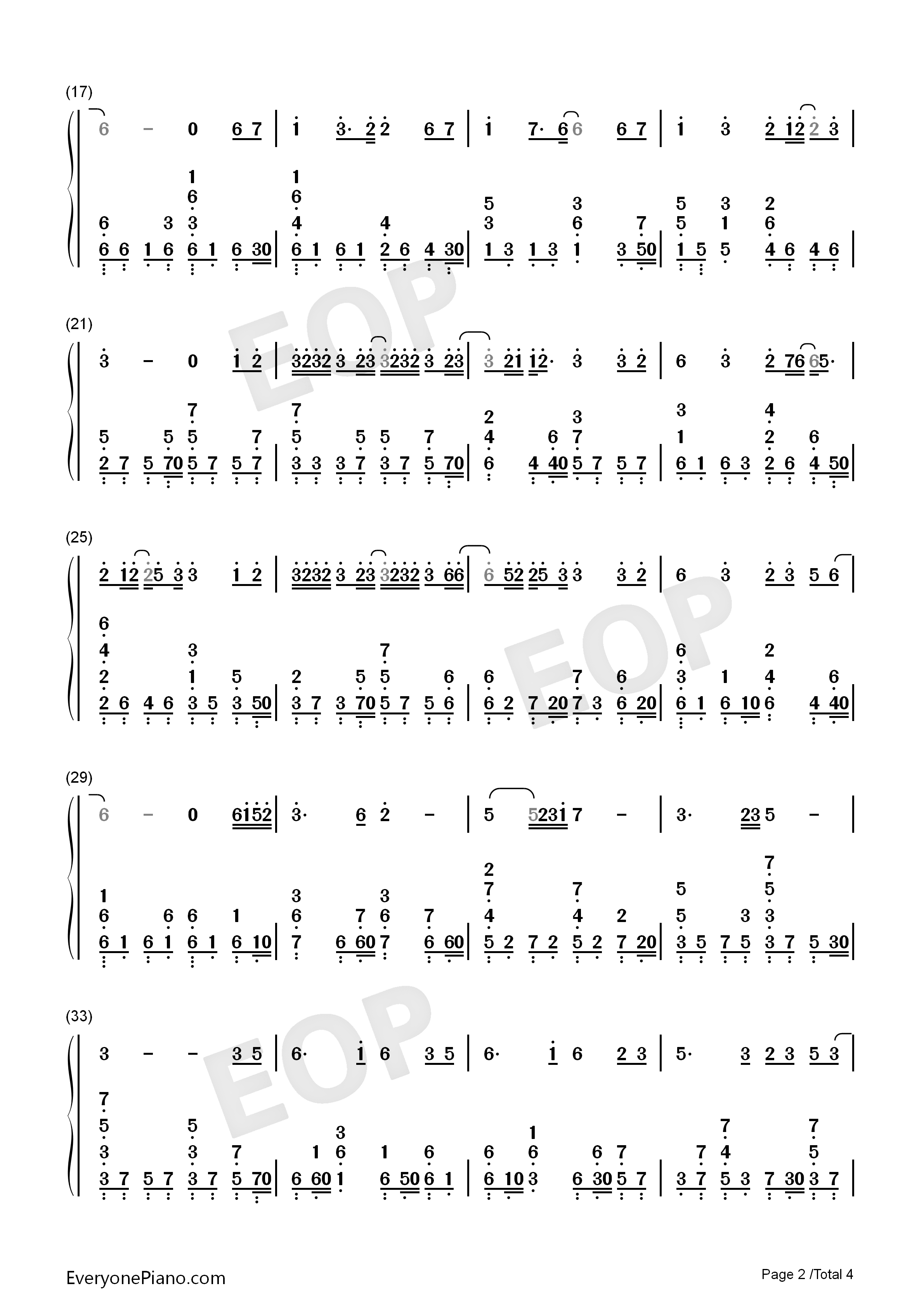 一半钢琴简谱_梁洁演唱