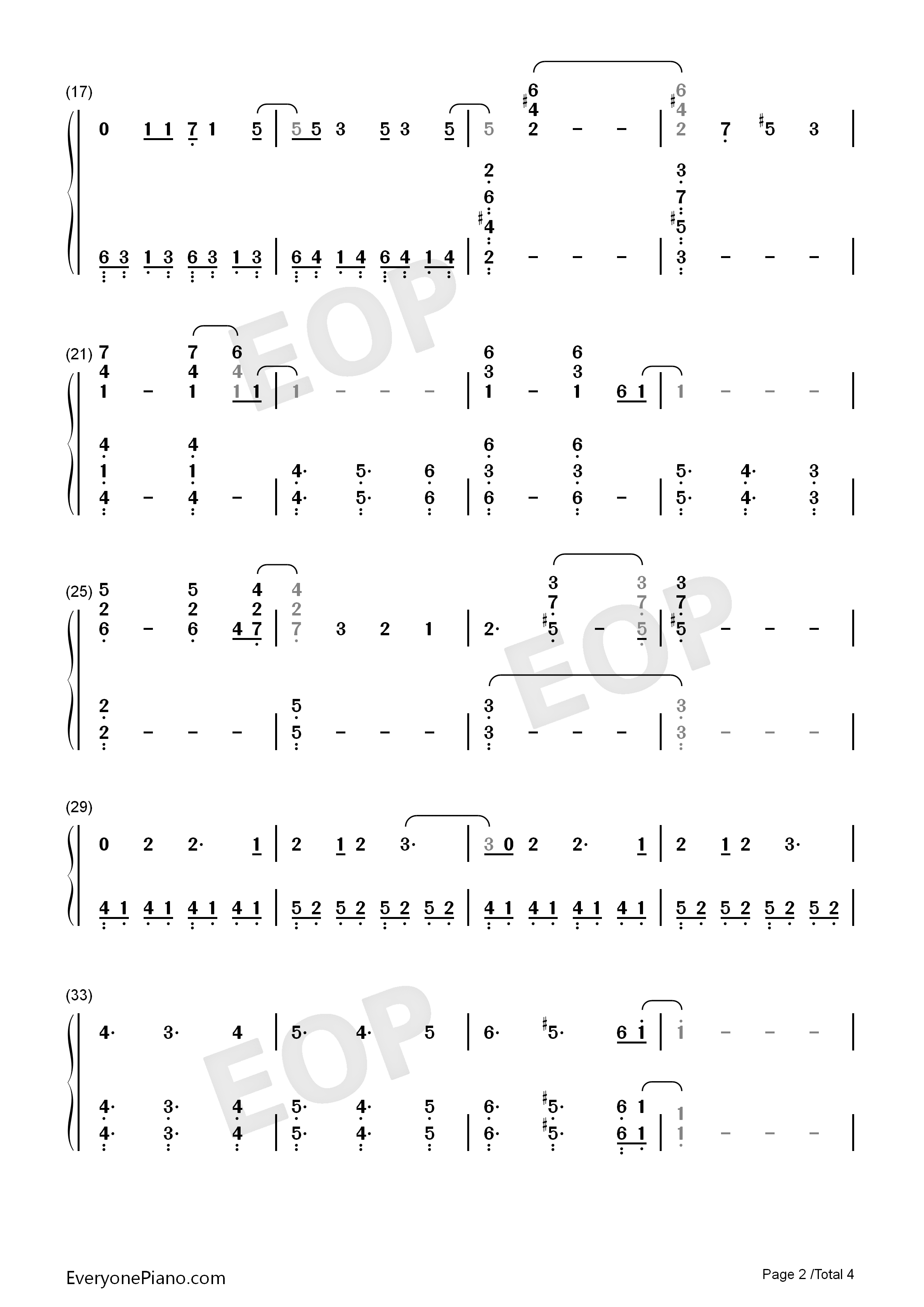 Fighting_Gold钢琴简谱_Coda演唱