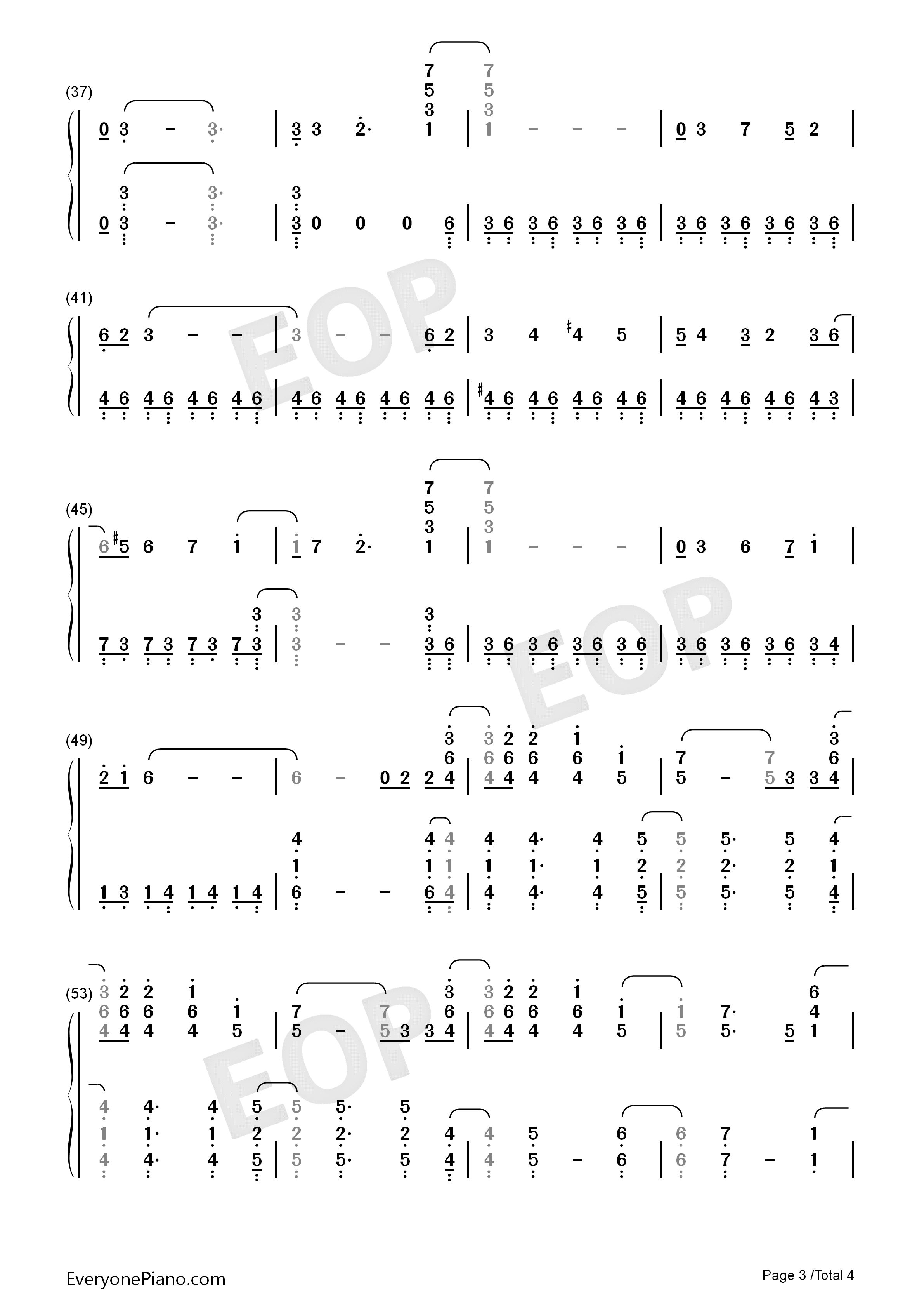 Fighting_Gold钢琴简谱_Coda演唱