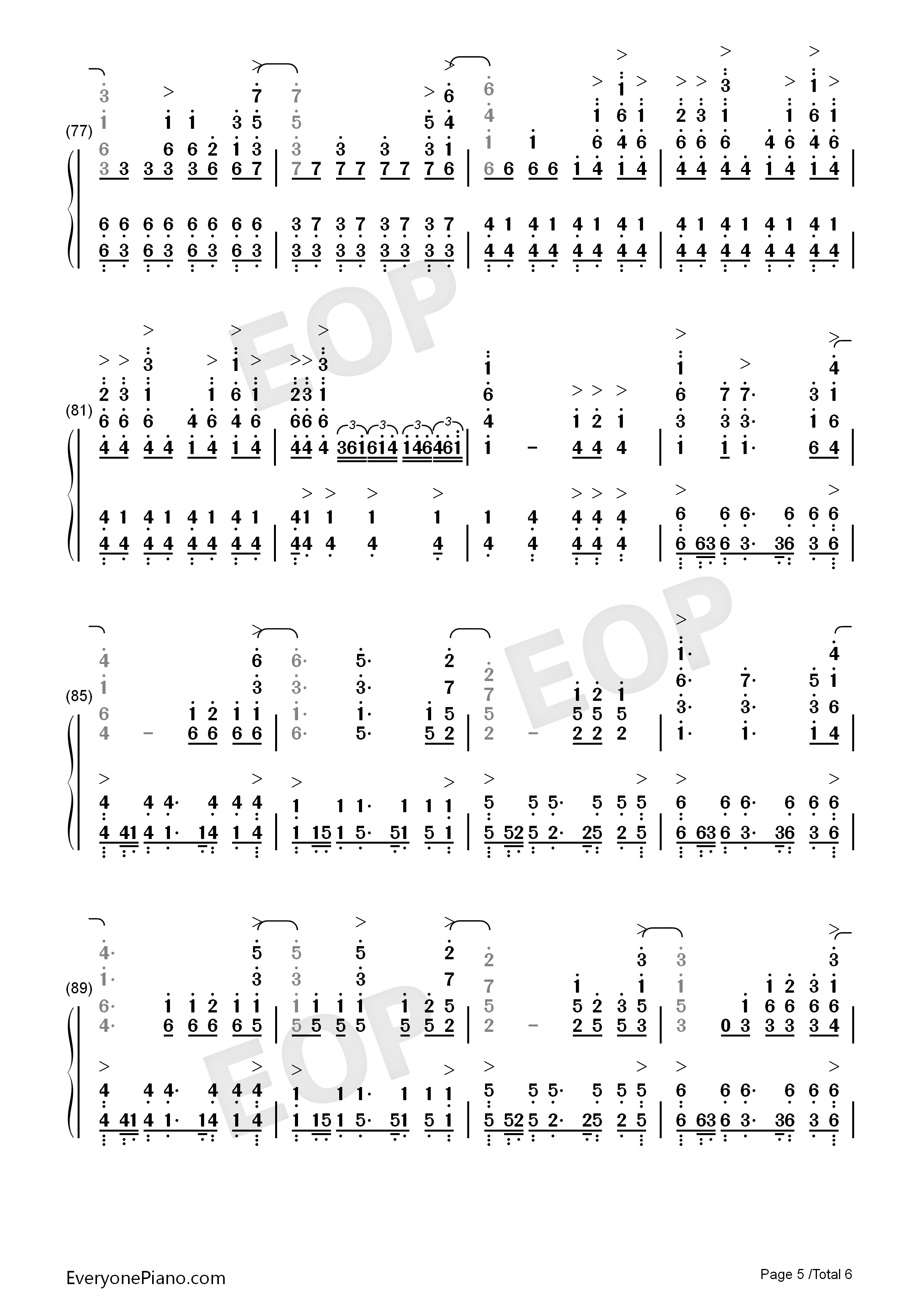 Rewrite_The_Stars钢琴简谱_Zac_Efron_Zendaya演唱