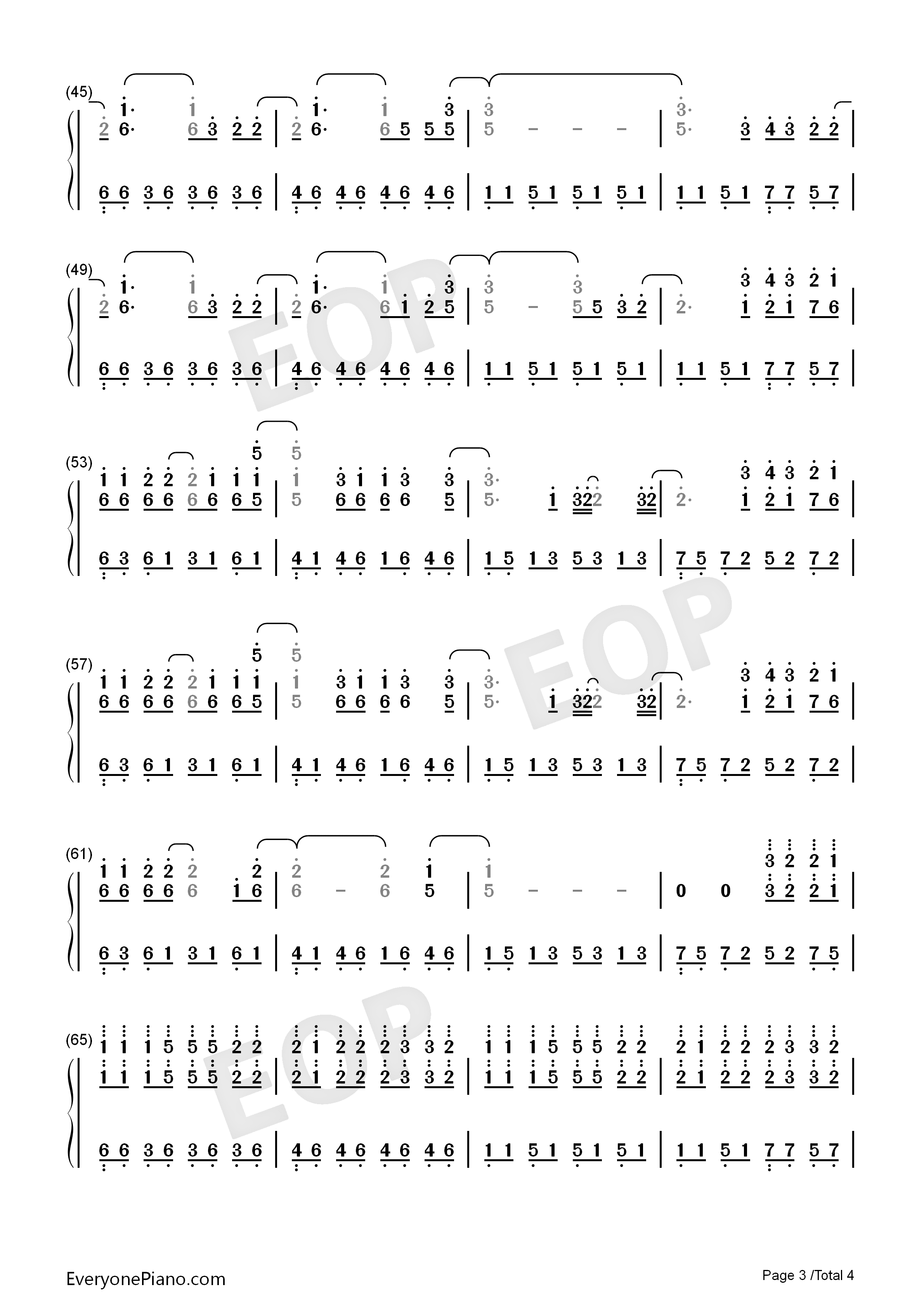 One_More_Light钢琴简谱_Linkin_Park演唱