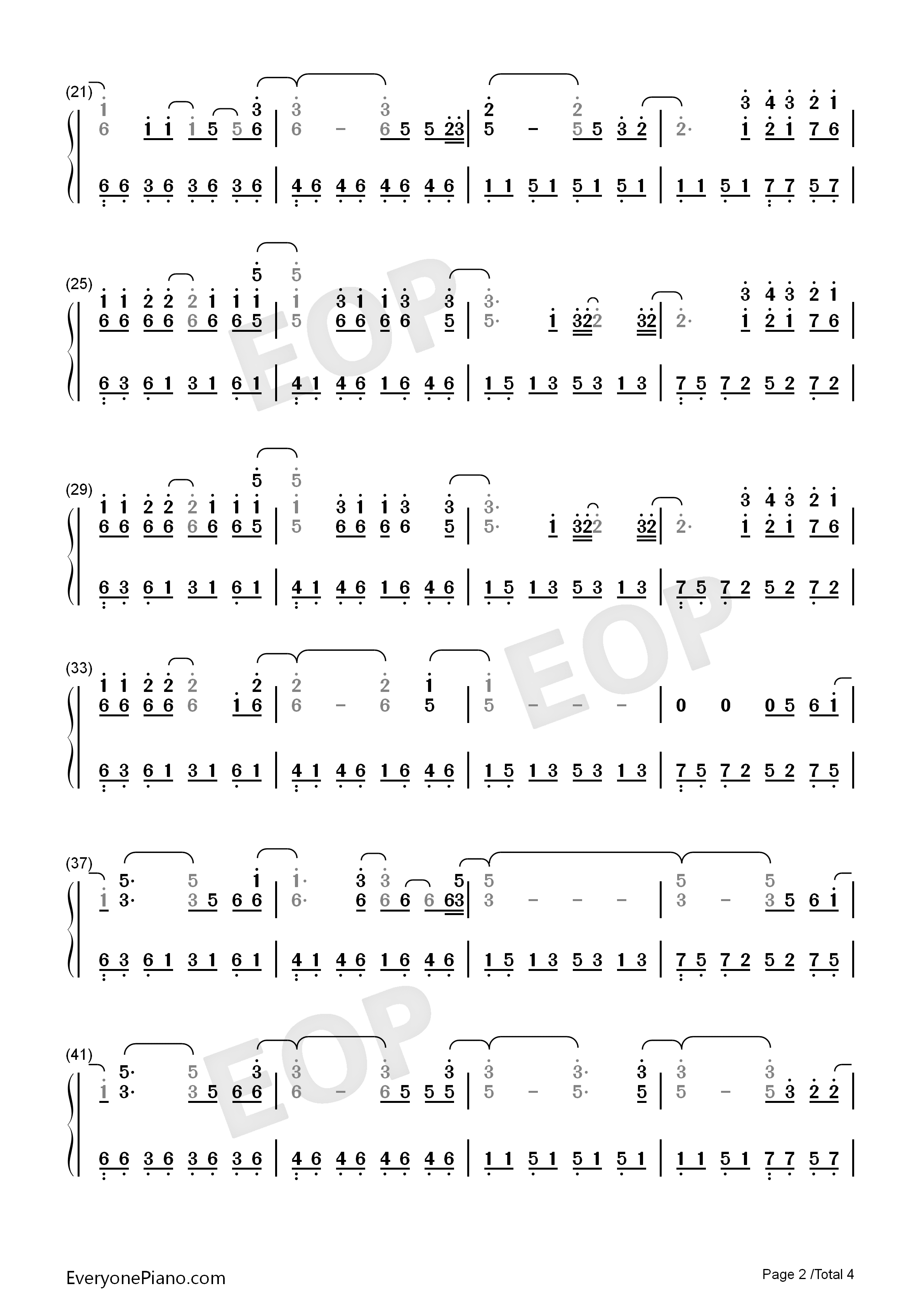 One_More_Light钢琴简谱_Linkin_Park演唱