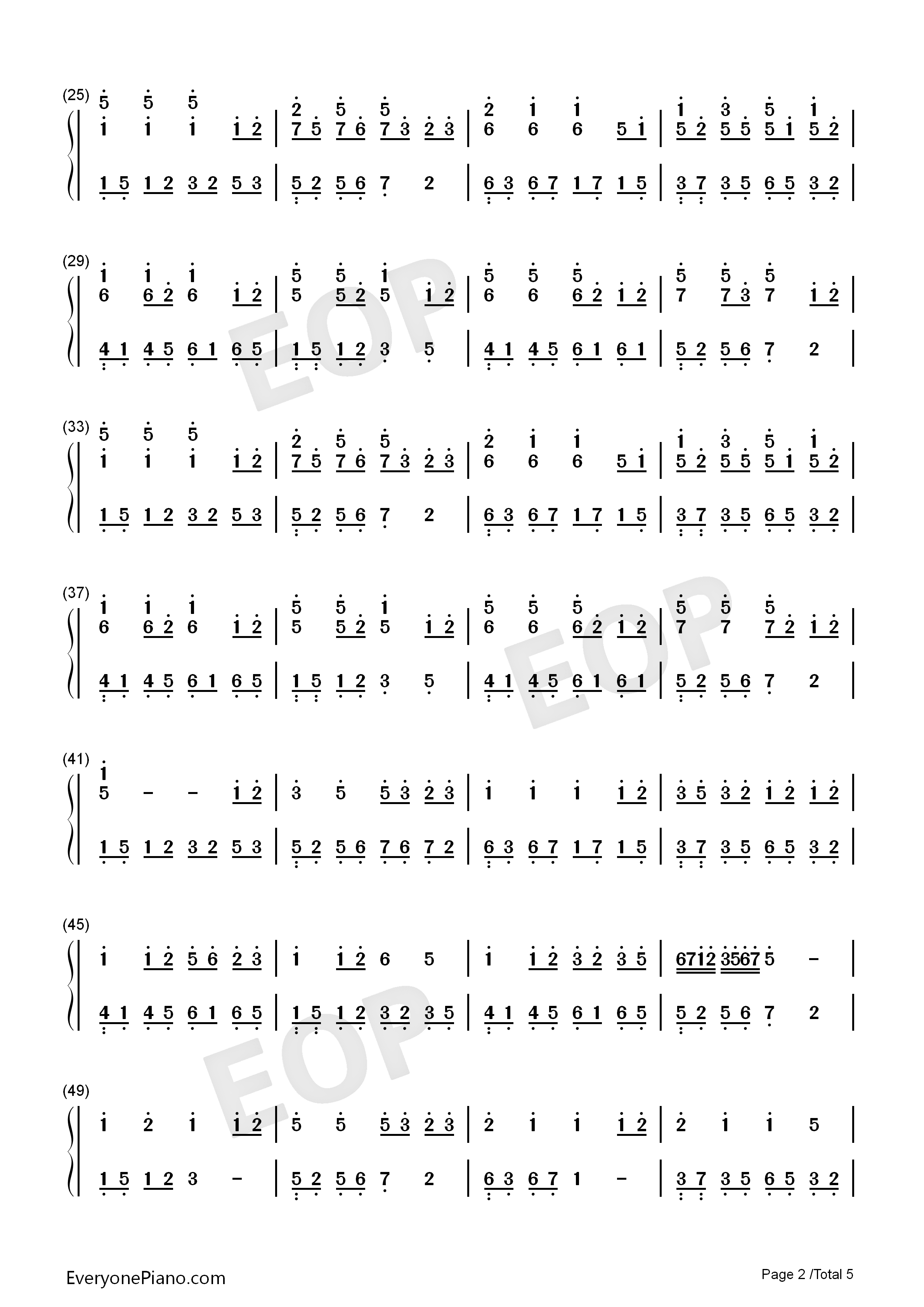 八辈子钢琴简谱_乌龟演唱