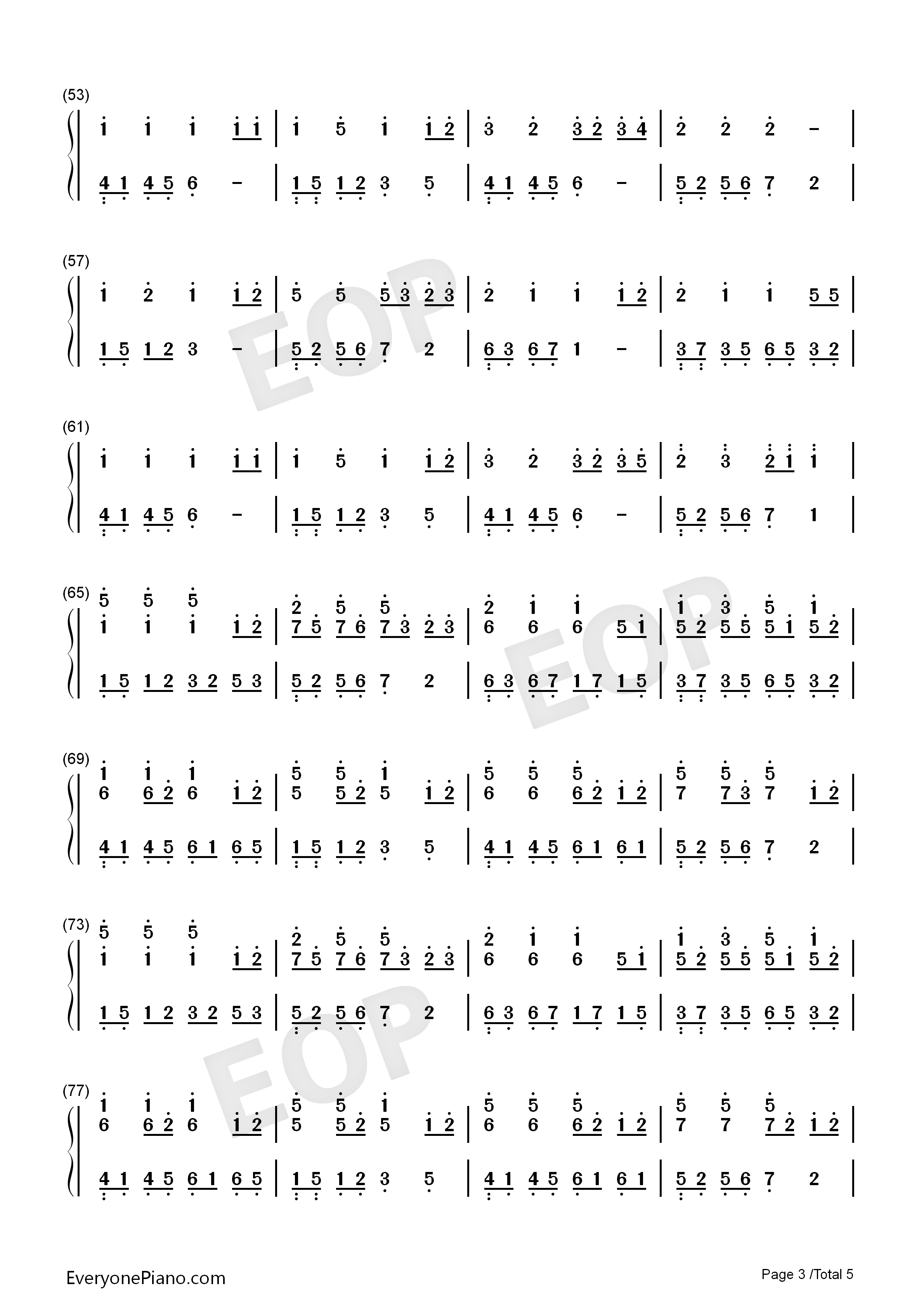 八辈子钢琴简谱_乌龟演唱