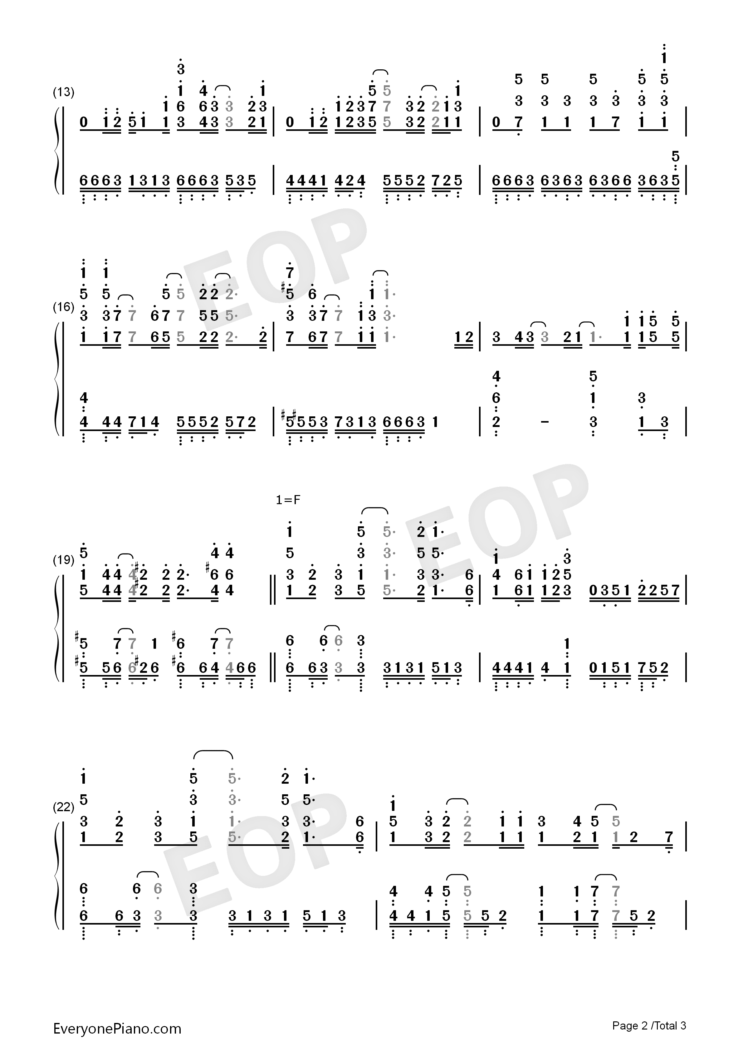 Sincerely钢琴简谱_TRUE演唱