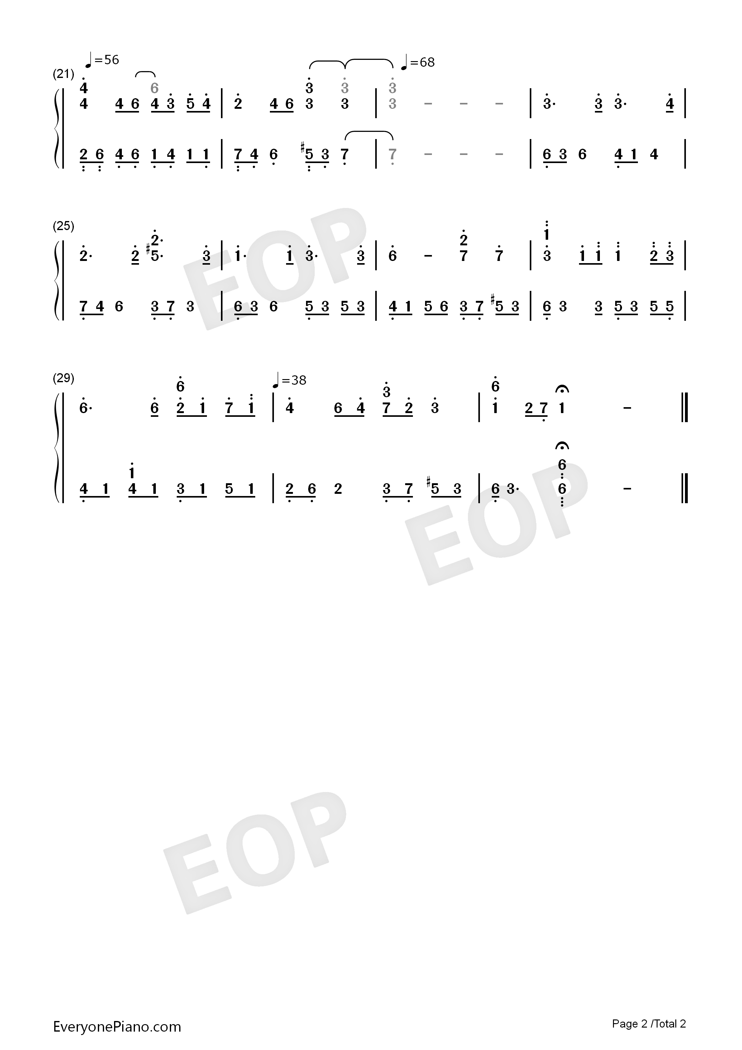 Love_Hurts钢琴简谱_李闰珉演唱