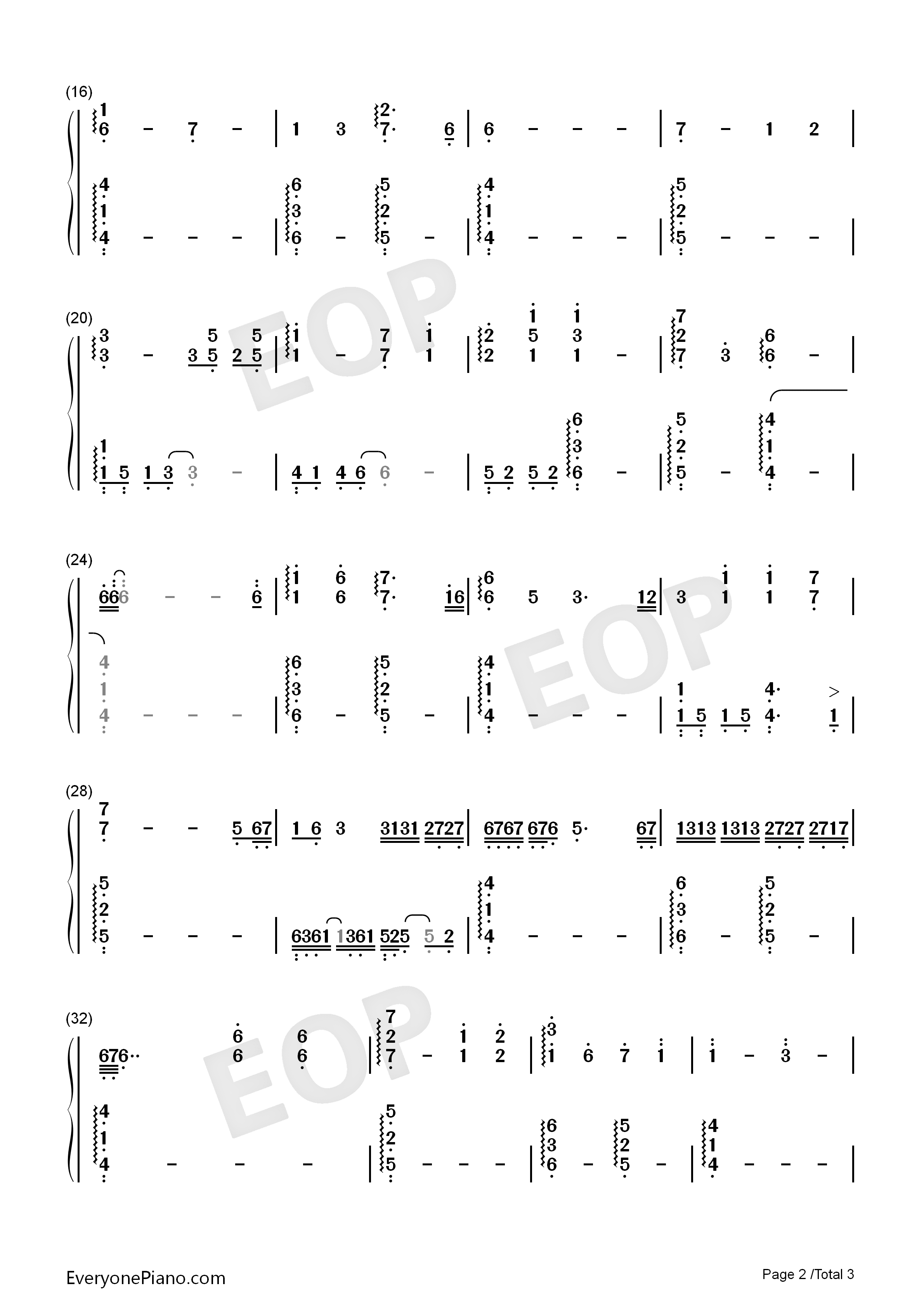 For_When_You_Are_Alone钢琴简谱_Xeuphoria演唱