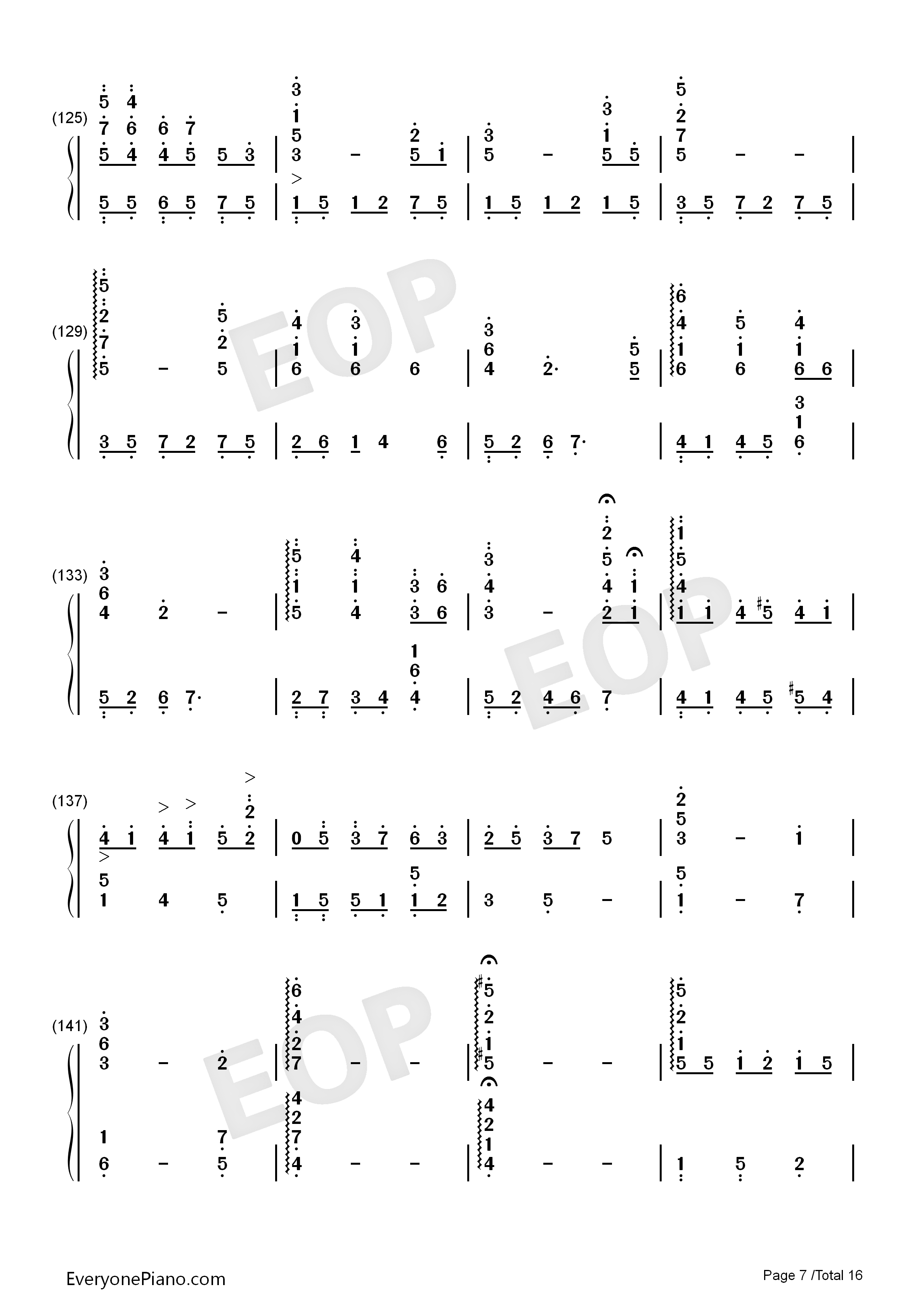 世界の約束钢琴简谱_倍赏千惠子演唱