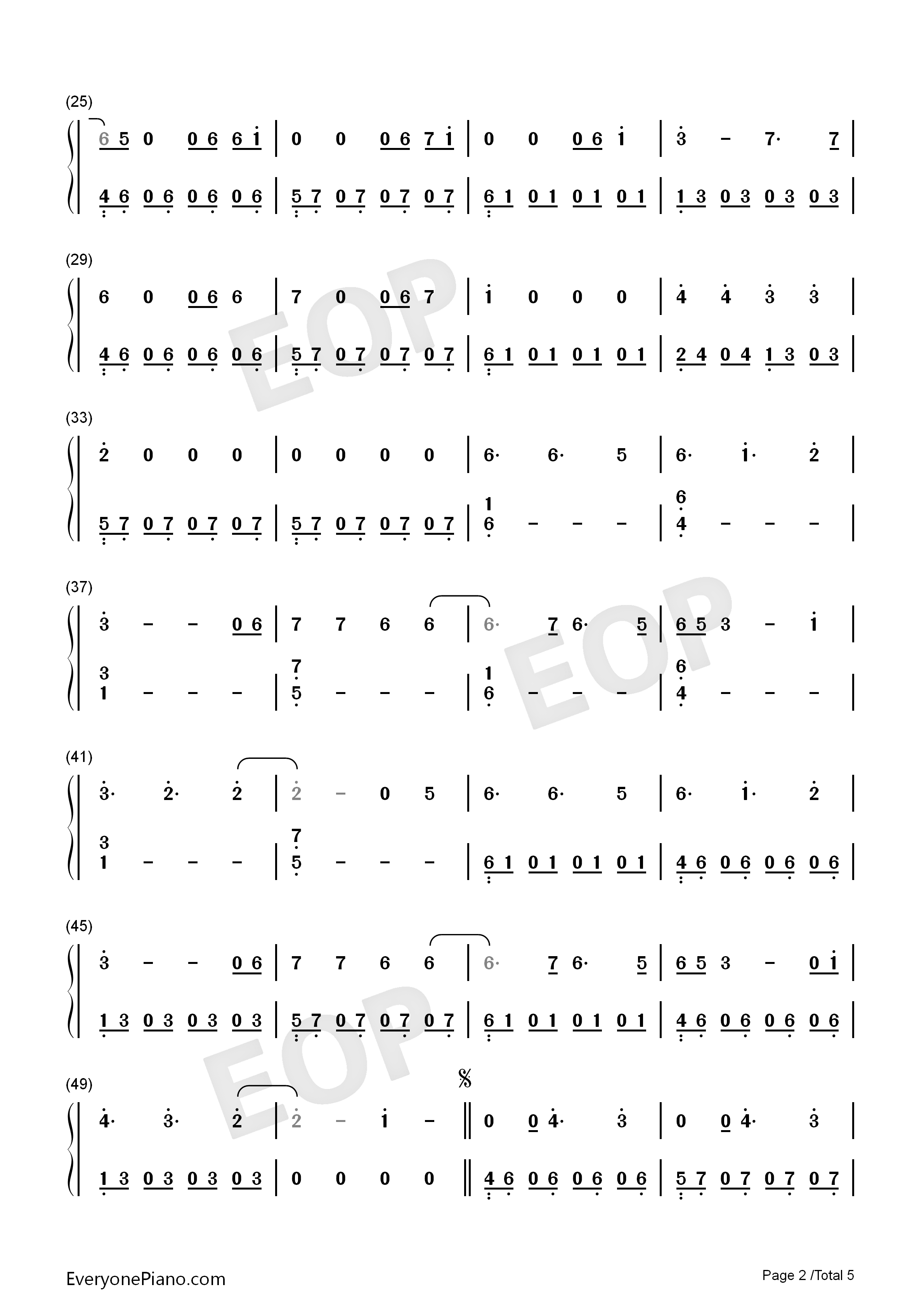 Waves钢琴简谱_Dean_Lewis演唱